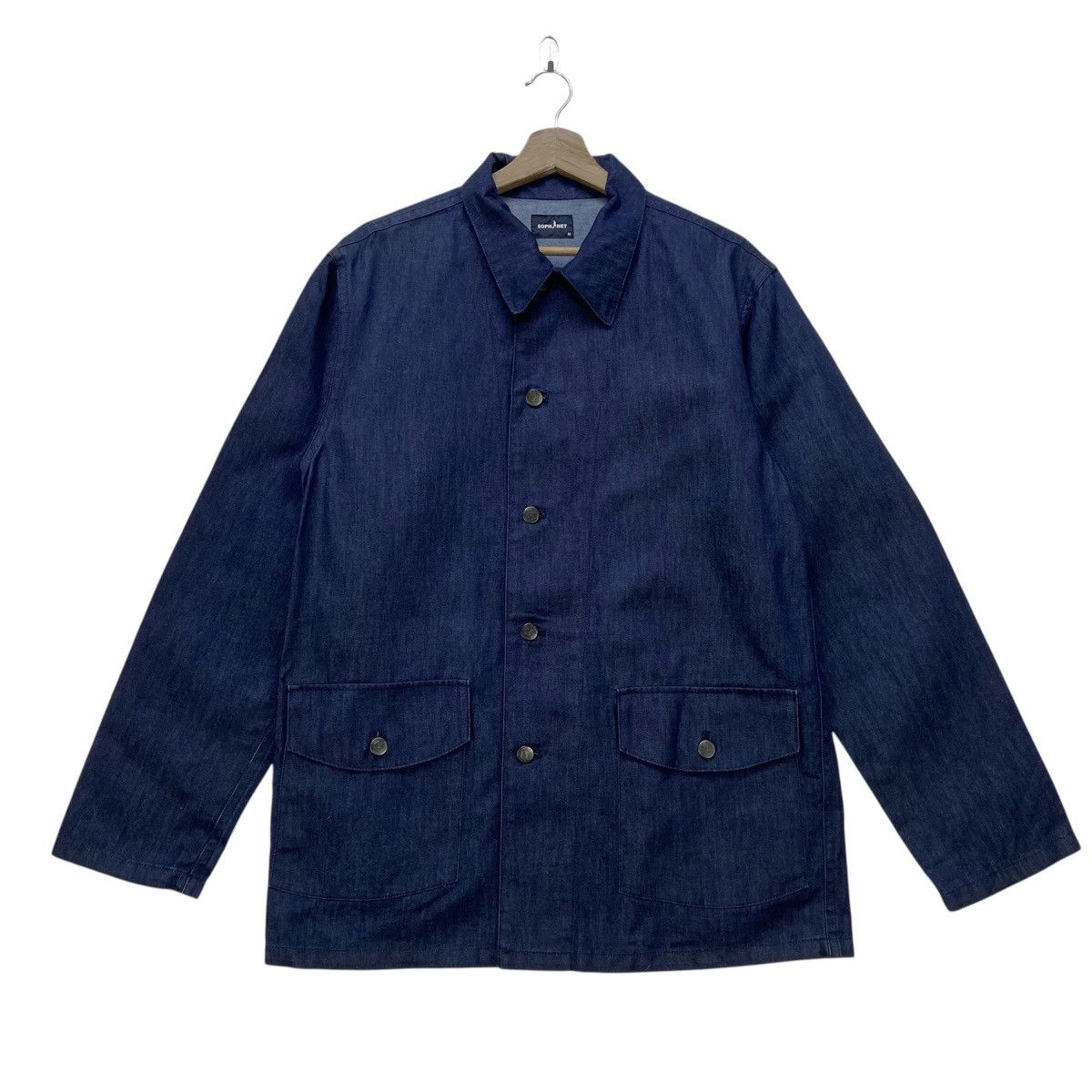 Sophnet. 2008 Sophnet Chore Worker Soft Denim Jacket Size US S / EU 44-46 / 1 - 3 Thumbnail