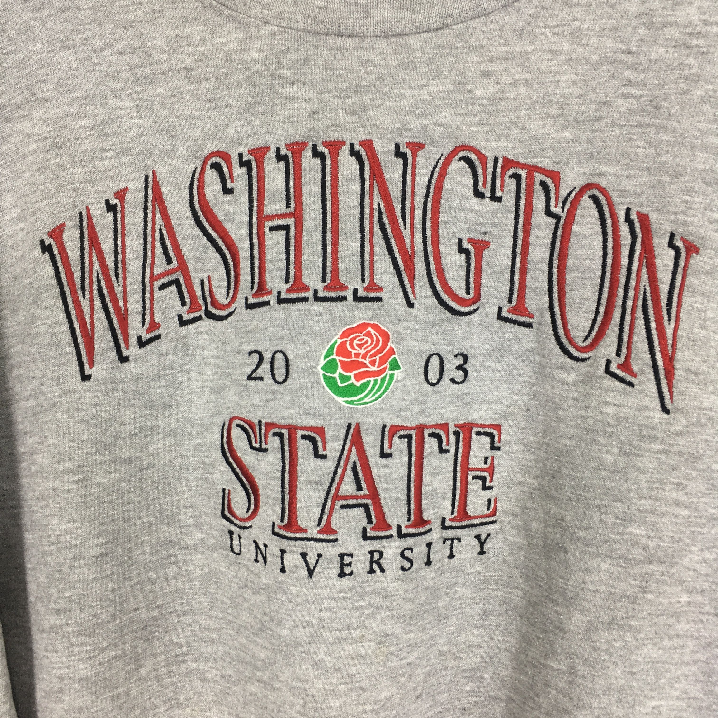 Vintage Vintage Y2K Washington State University Gray - 613 Size US XL / EU 56 / 4 - 4 Thumbnail
