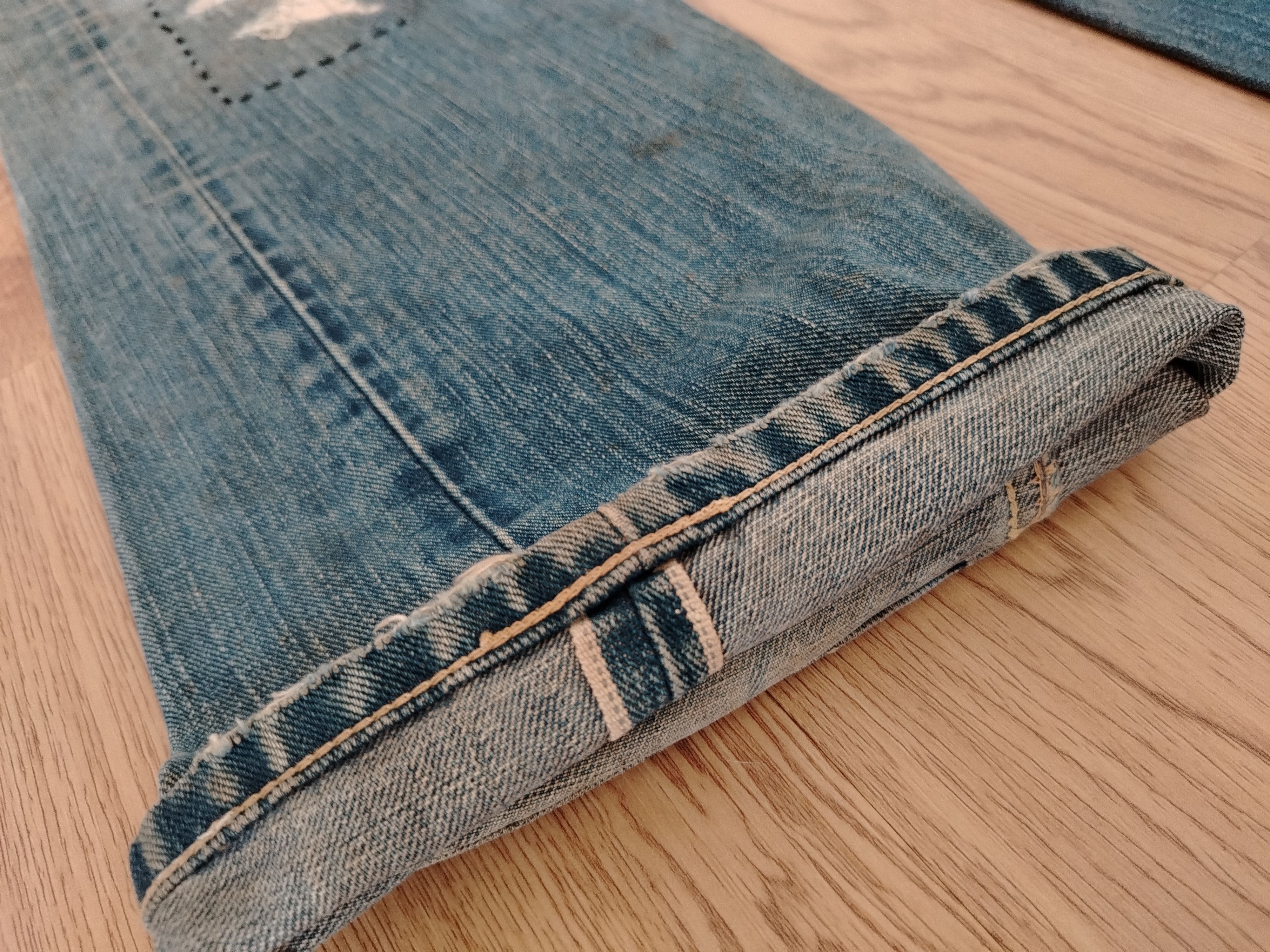 Sugar Cane Sugar Cane Jeans Vintage Sashiko Patches Size US 32 / EU 48 - 6 Thumbnail