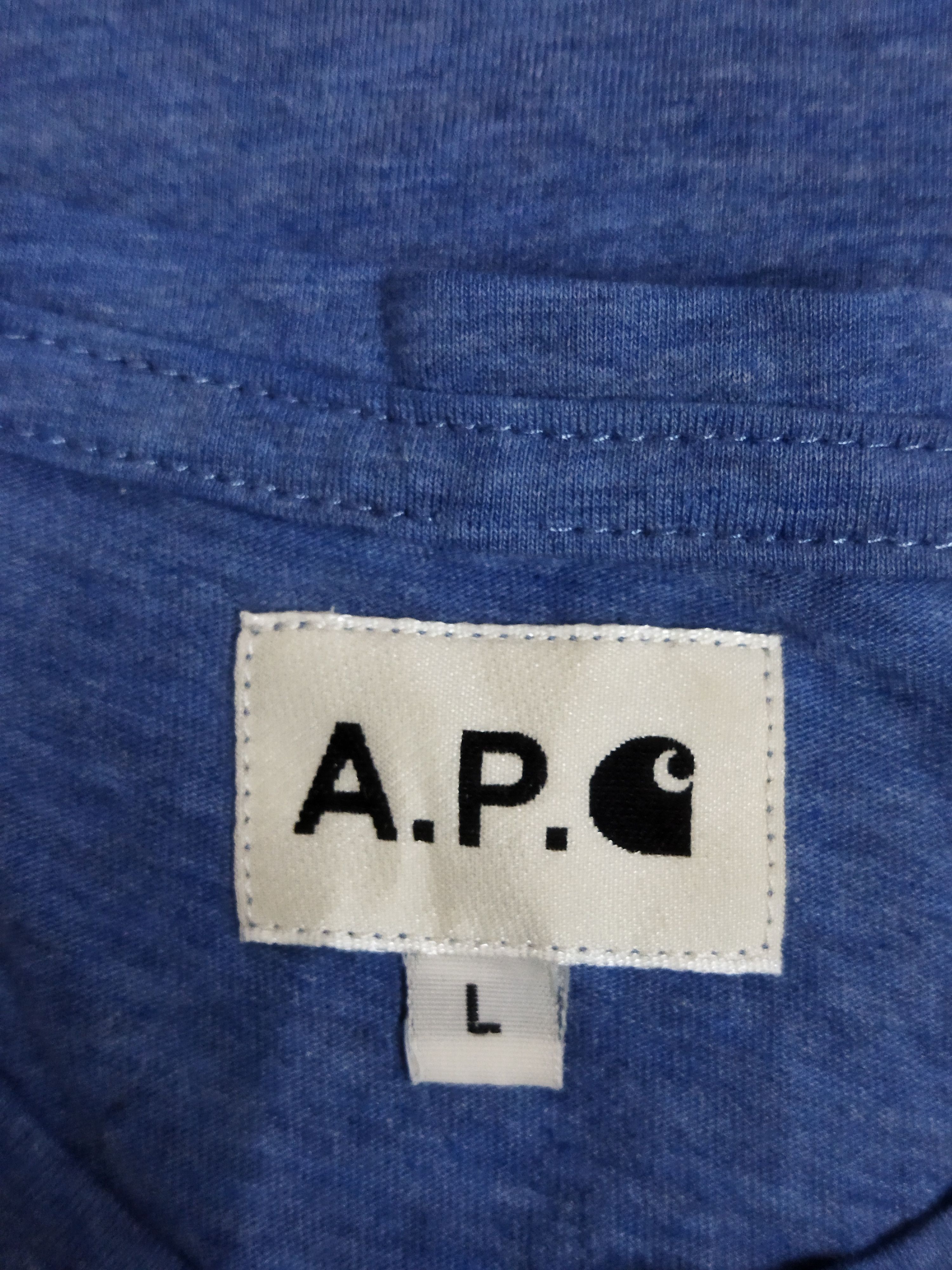 A.P.C. × Carhartt Carhartt x A.P.C Tee Size US L / EU 52-54 / 3 - 3 Thumbnail