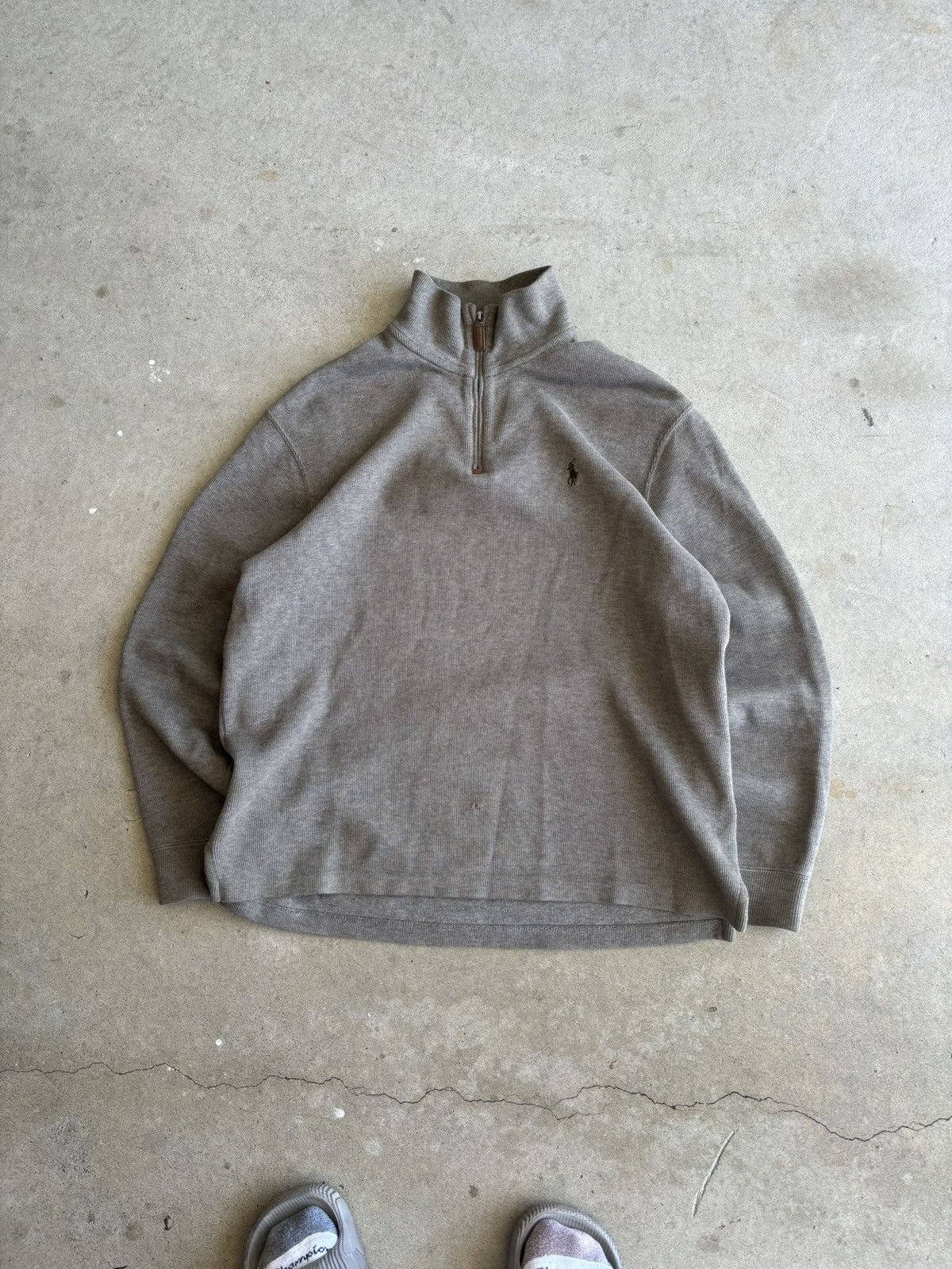 Polo Ralph Lauren Vintage 90s Polo Ralph Lauren Finance Quarter Zip Business Size US M / EU 48-50 / 2 - 1 Thumbnail