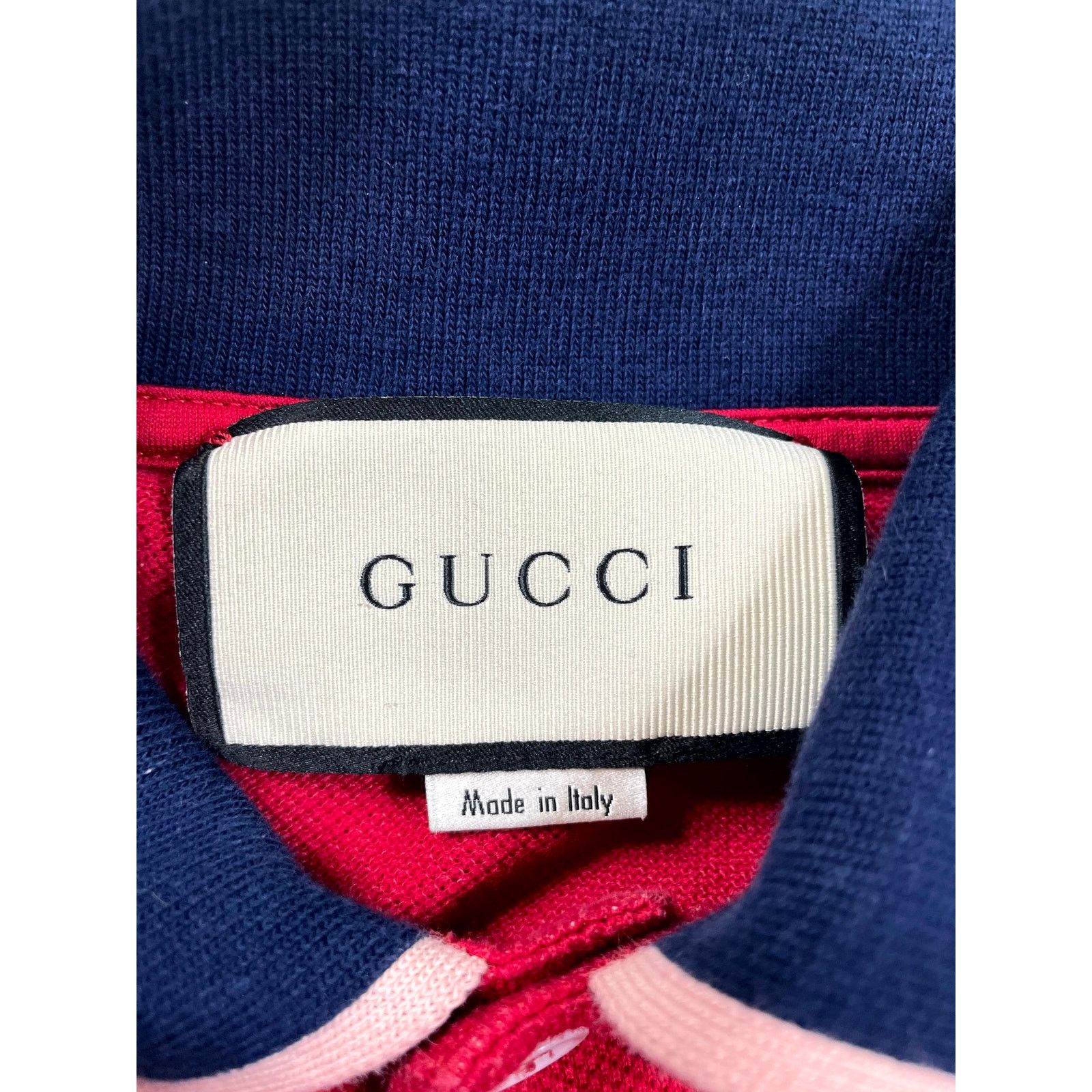 Gucci Gucci Polo Red & Navy Shirt Size US L / EU 52-54 / 3 - 7 Thumbnail