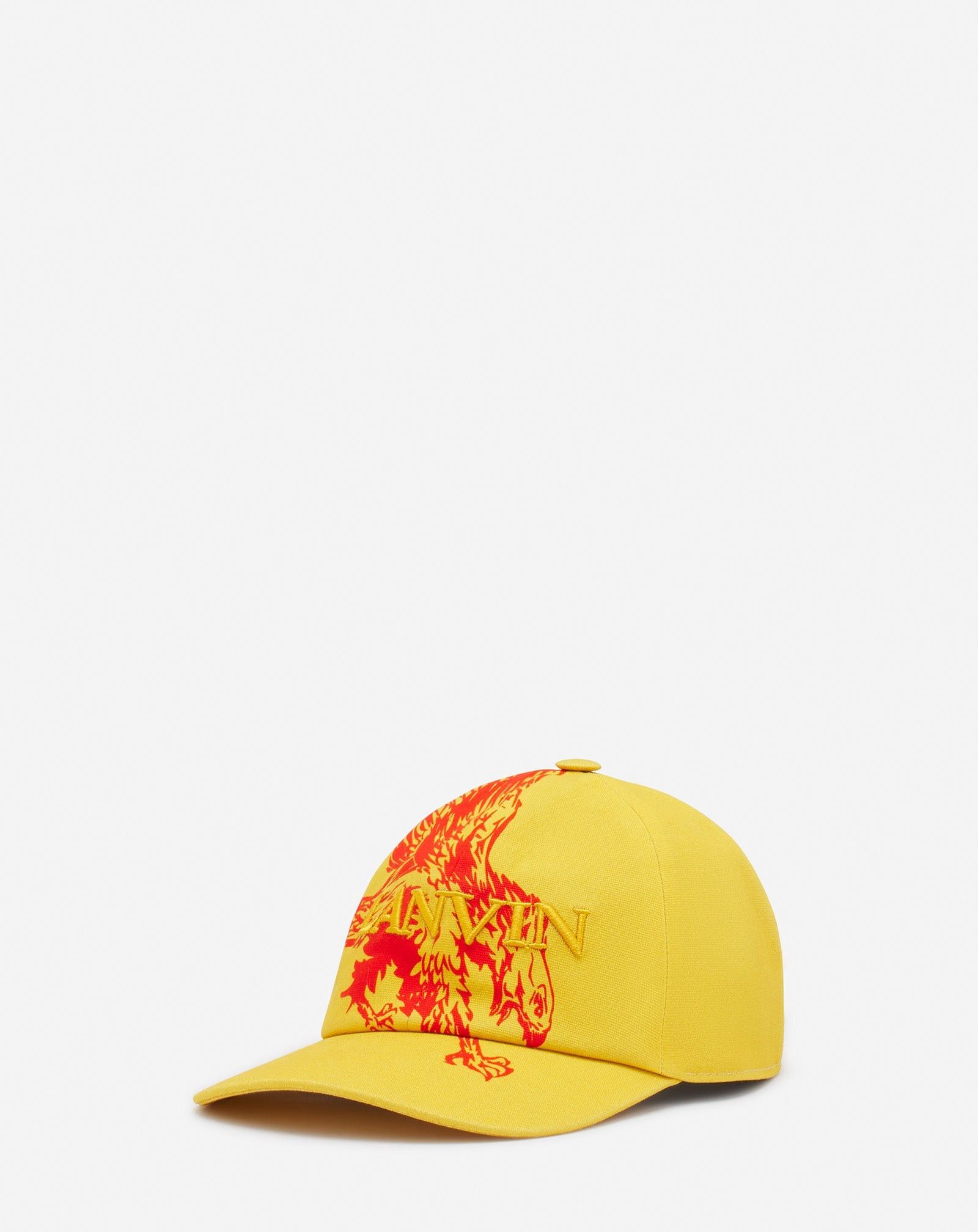 Lanvin o1mle0825 Size: 58cm Eagle Cotton Cap / Hat in Yellow Size ONE SIZE - 2 Thumbnail