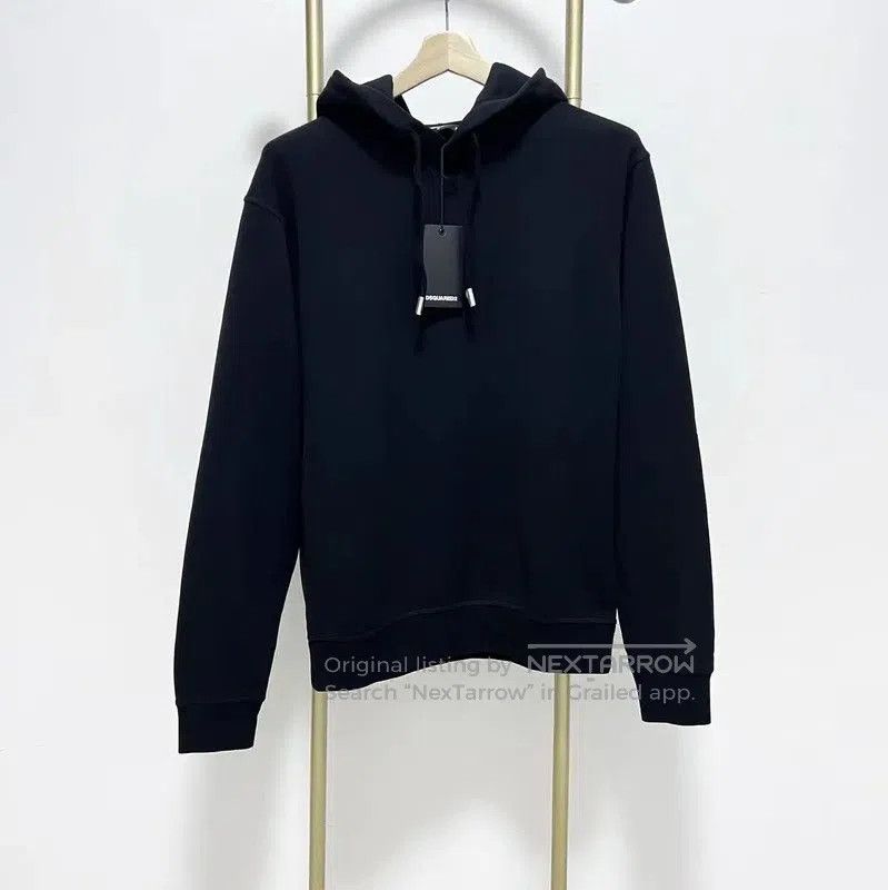 Dsquared2 DSQUARED2 Black Cotton Long Sleeve Hoodie . Size US M / EU 48-50 / 2 - 2 Thumbnail