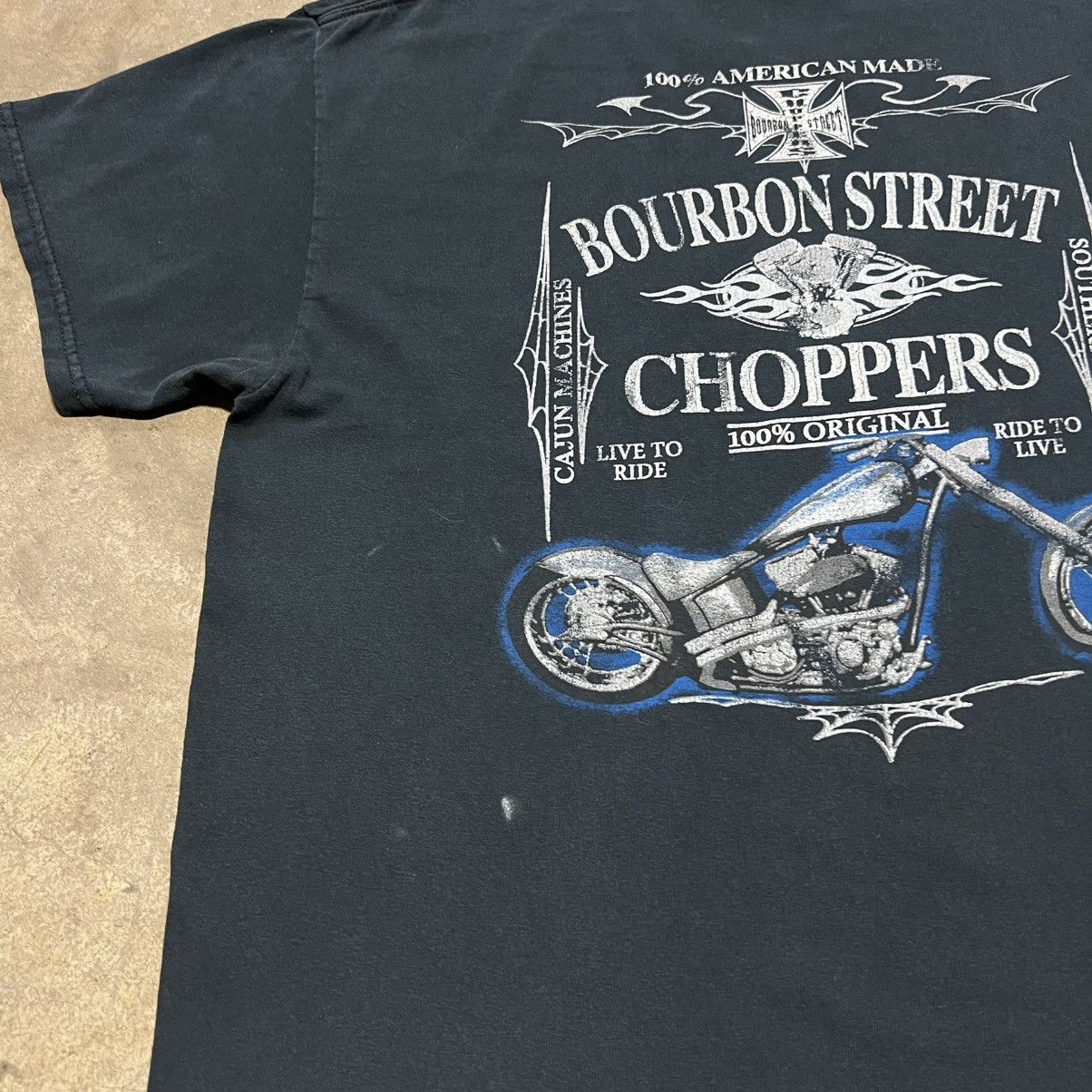 West Coast Choppers Vintage West Coast Choppers Bourbon Street Biker Tee Y2K Size US M / EU 48-50 / 2 - 3 Thumbnail