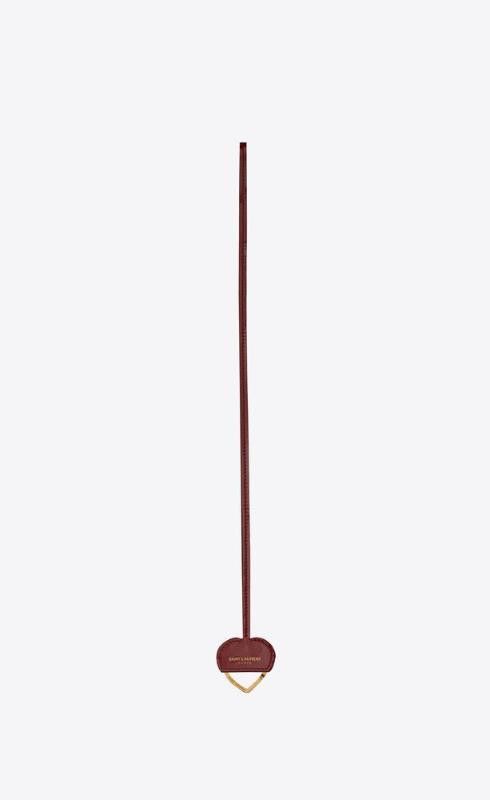 Saint Laurent Paris o1bcso1str1224 Size: OS/Heart Keyring Necklace in Red Size ONE SIZE - 1 Thumbnail