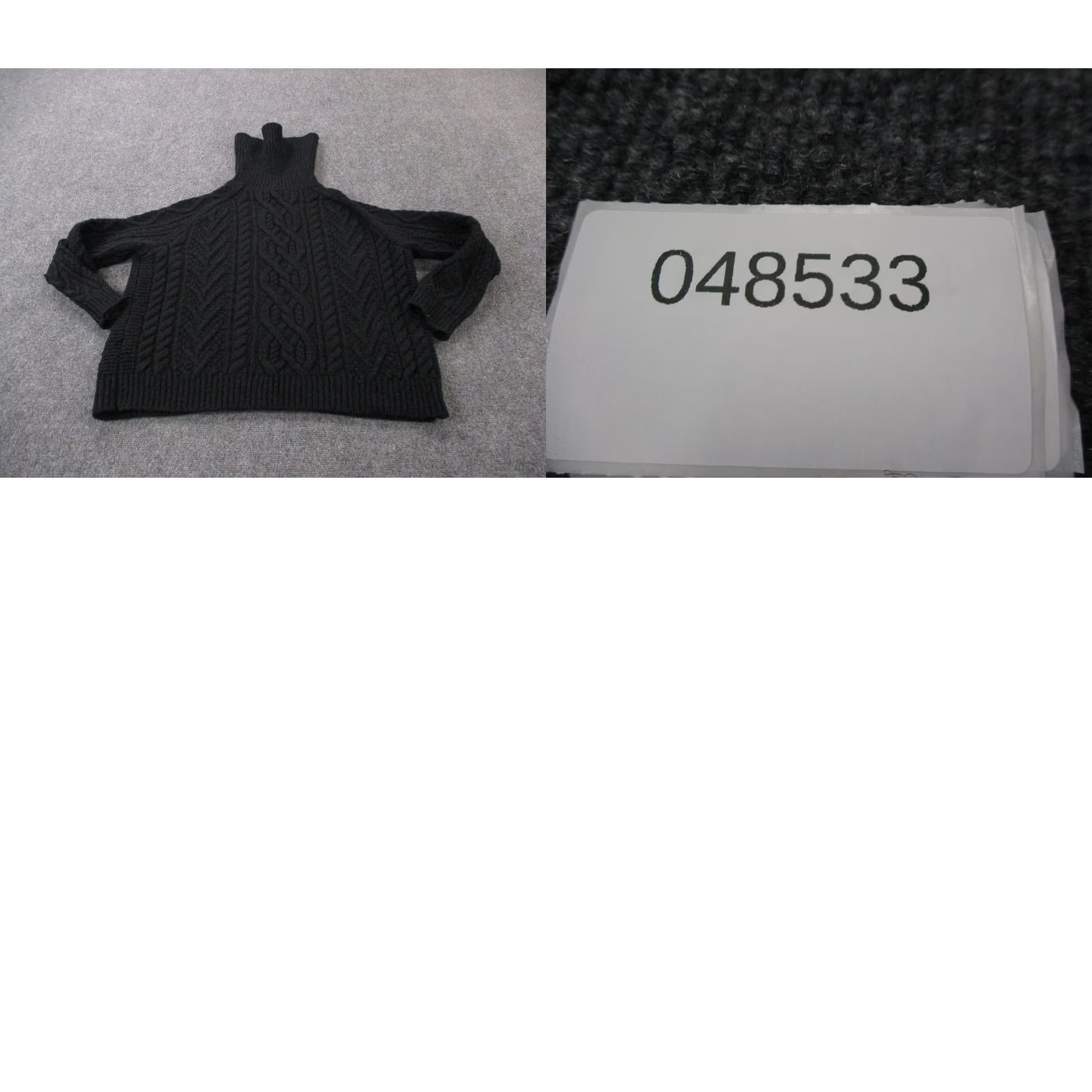 Polo Ralph Lauren Polo Ralph Lauren Sweater Women's XL Cable-Knit Turtle Neck Black Wool Blend Pullover Size XL / US 12-14 / IT 48-50 - 8 Thumbnail