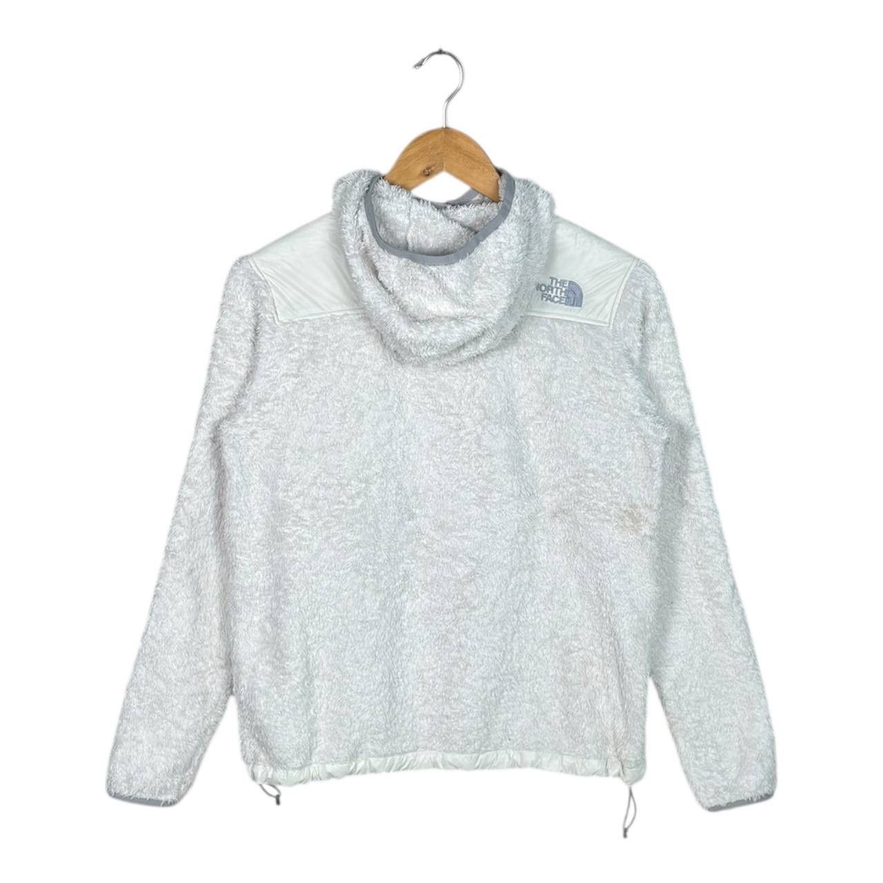 The North Face The North Face White Fleece Hoodie Full Zipper Size L / US 10 / IT 46 - 2 Thumbnail