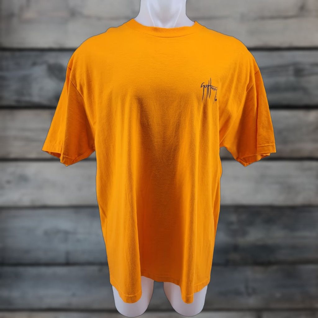 Guy Harvey GUY HARVEY T-Shirt SHIRT Orange XL Mens Blue Outlines Swordfish Size US XL / EU 56 / 4 - 1 Thumbnail