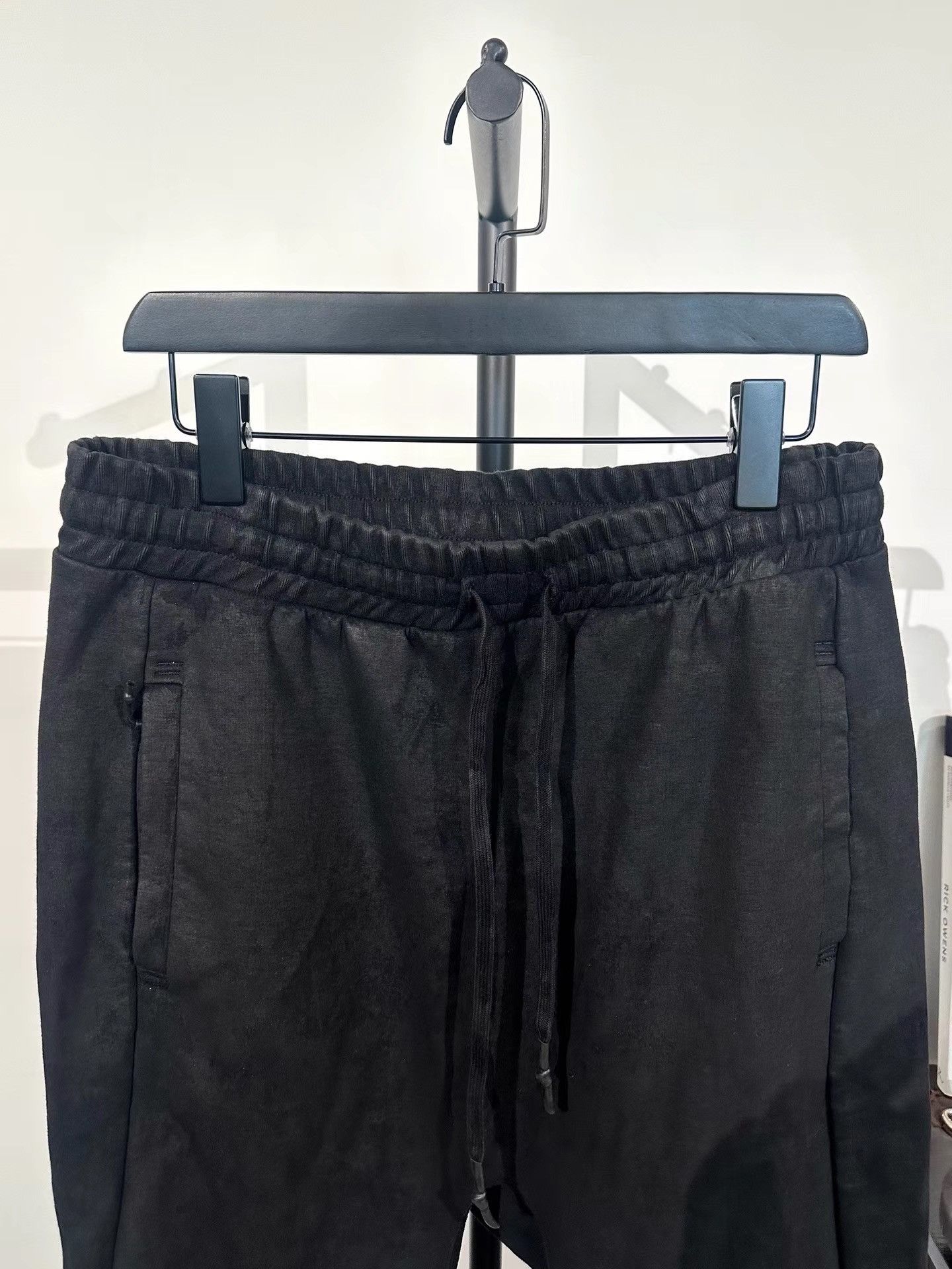 11 By Boris Bidjan Saberi 11by BBS Coated Elastic Cuff Sweatpants K35 Size US 35 - 4 Thumbnail