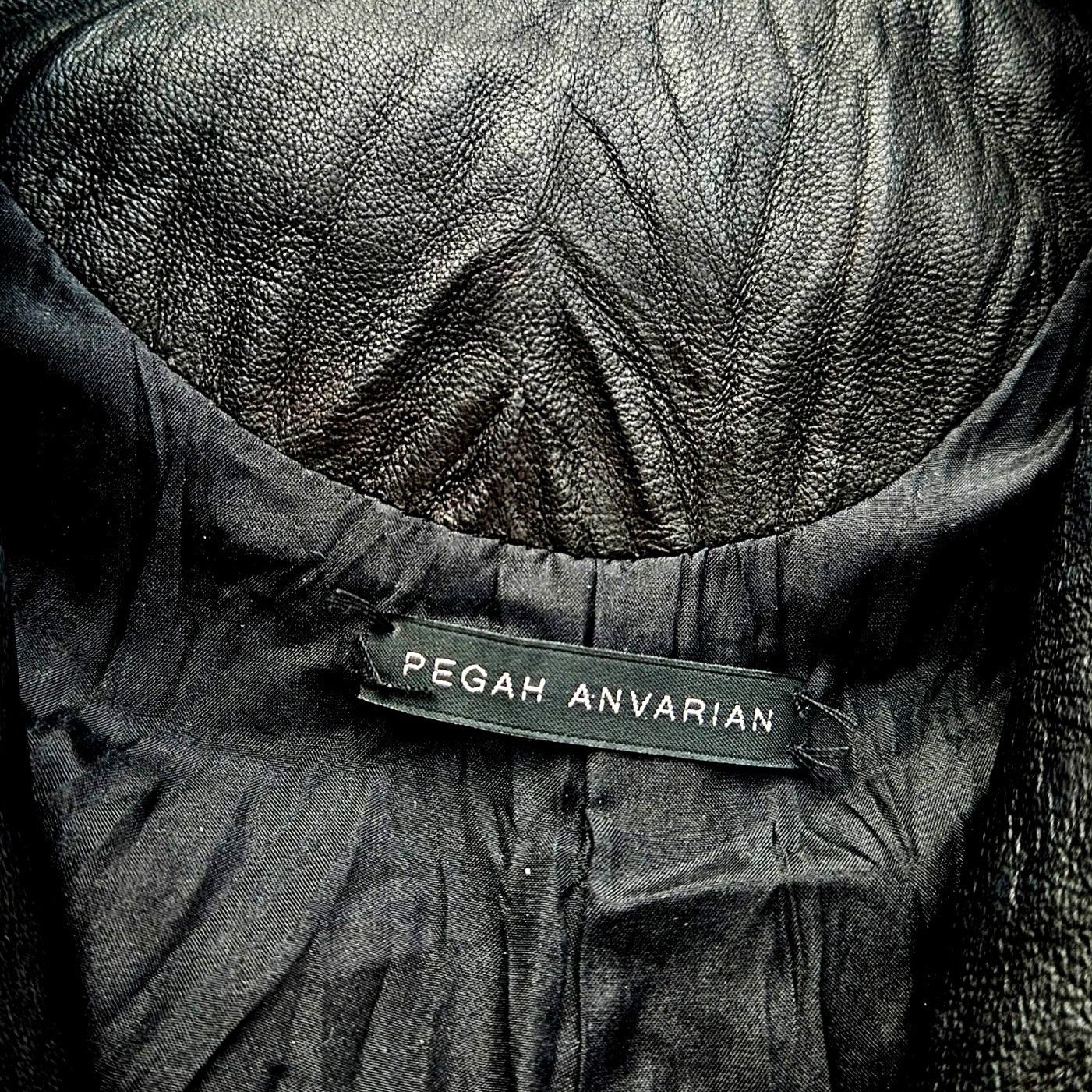 Other Vintage Pegah Anvarian Black Lambskin Leather Cropped Bolero Size S / US 4 / IT 40 - 4 Thumbnail