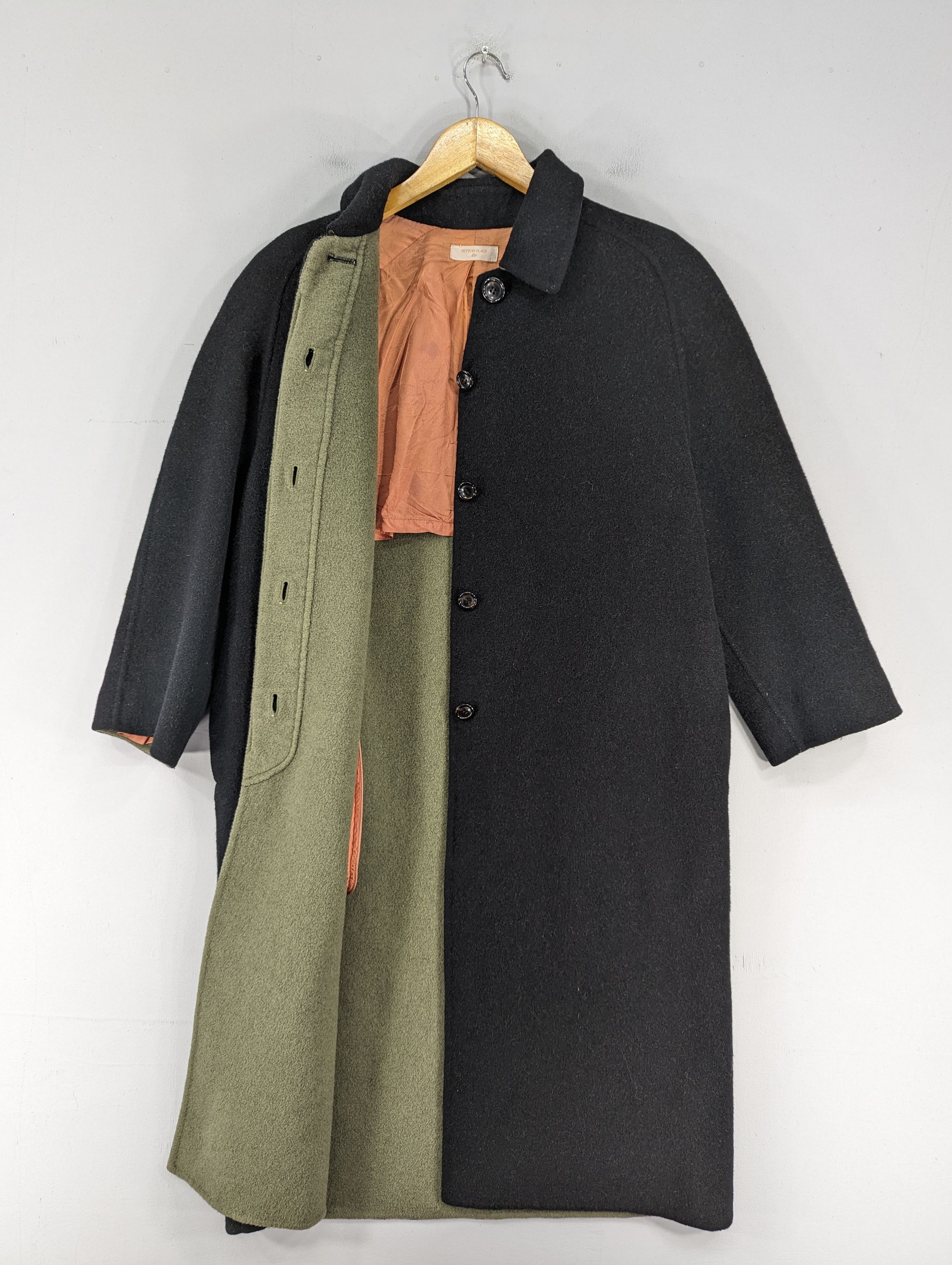 Japanese Brand 🔥RARE🔥Vintage Peyton Place PPFM Mohair Long Coat Jacket Size L / US 10 / IT 46 - 6 Thumbnail