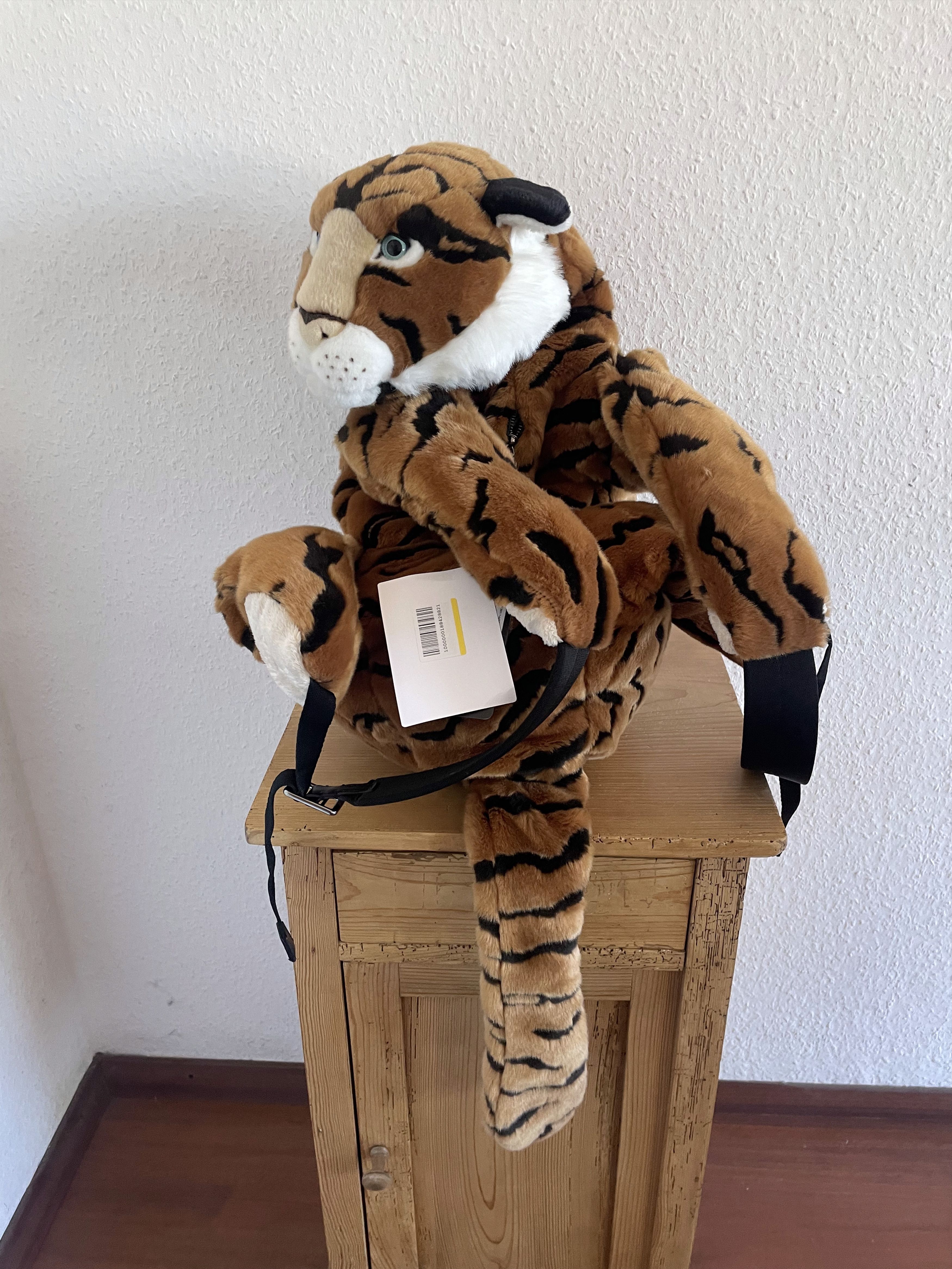 Dolce & Gabbana Dolce & Gabbana Vintage Tiger Plush Mini Backpack