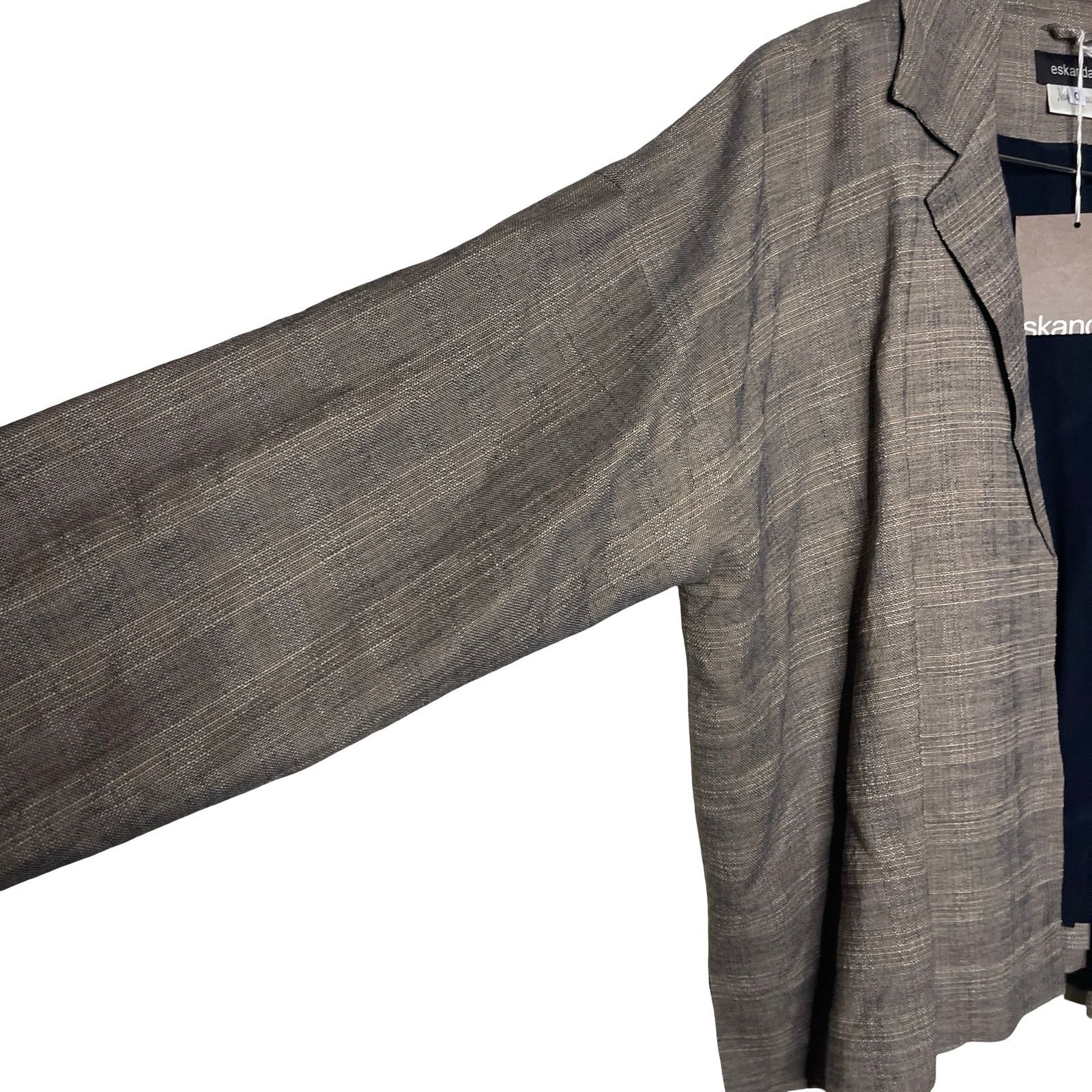 eskandar New Eskandar Open collar jacket blazer 0 S wool linen blend Size S / US 4 / IT 40 - 8 Thumbnail