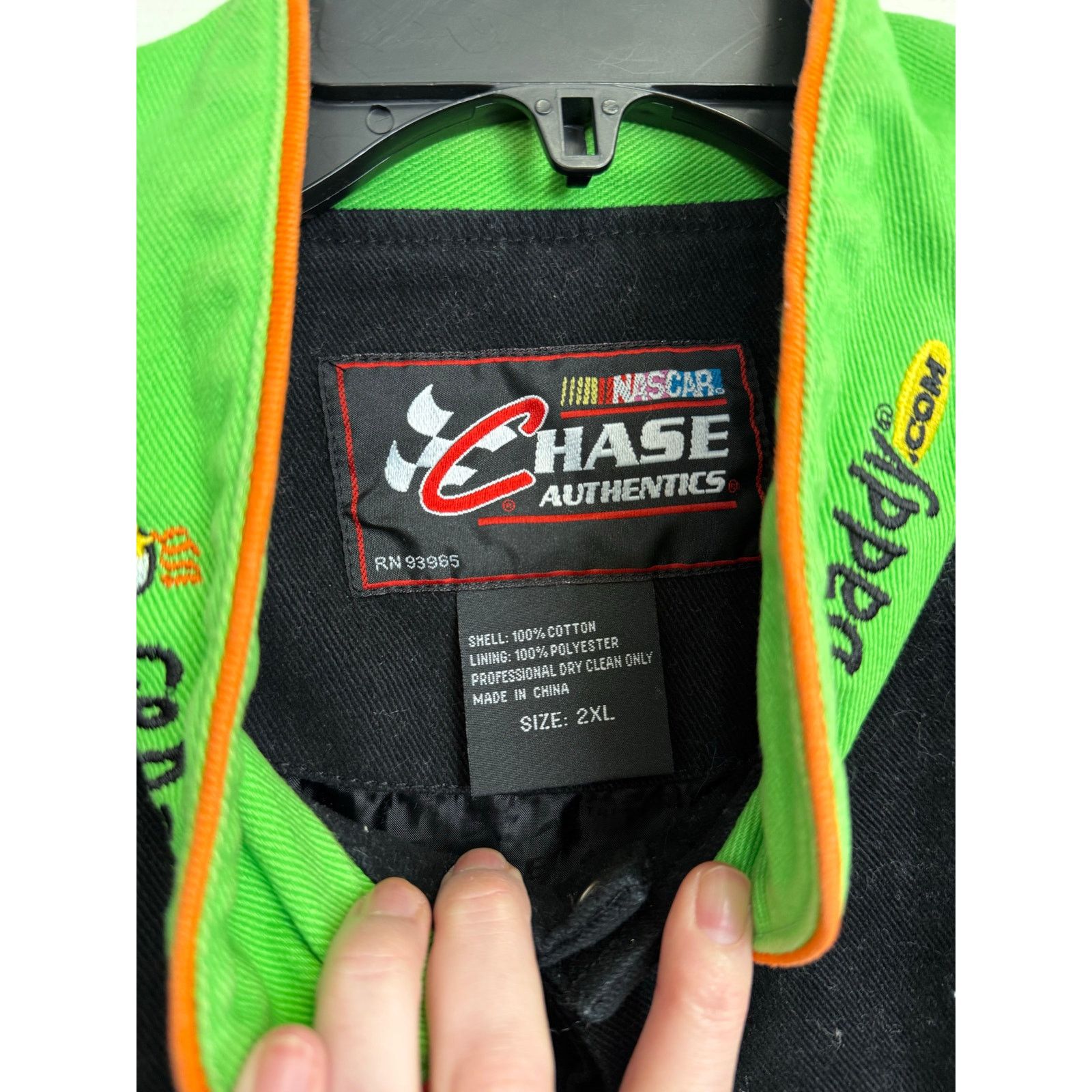 Chase Authentics Vintage Go Daddy NASCAR Chase Racing Jacket Sz 2XL GS Size US XXL / EU 58 / 5 - 5 Thumbnail
