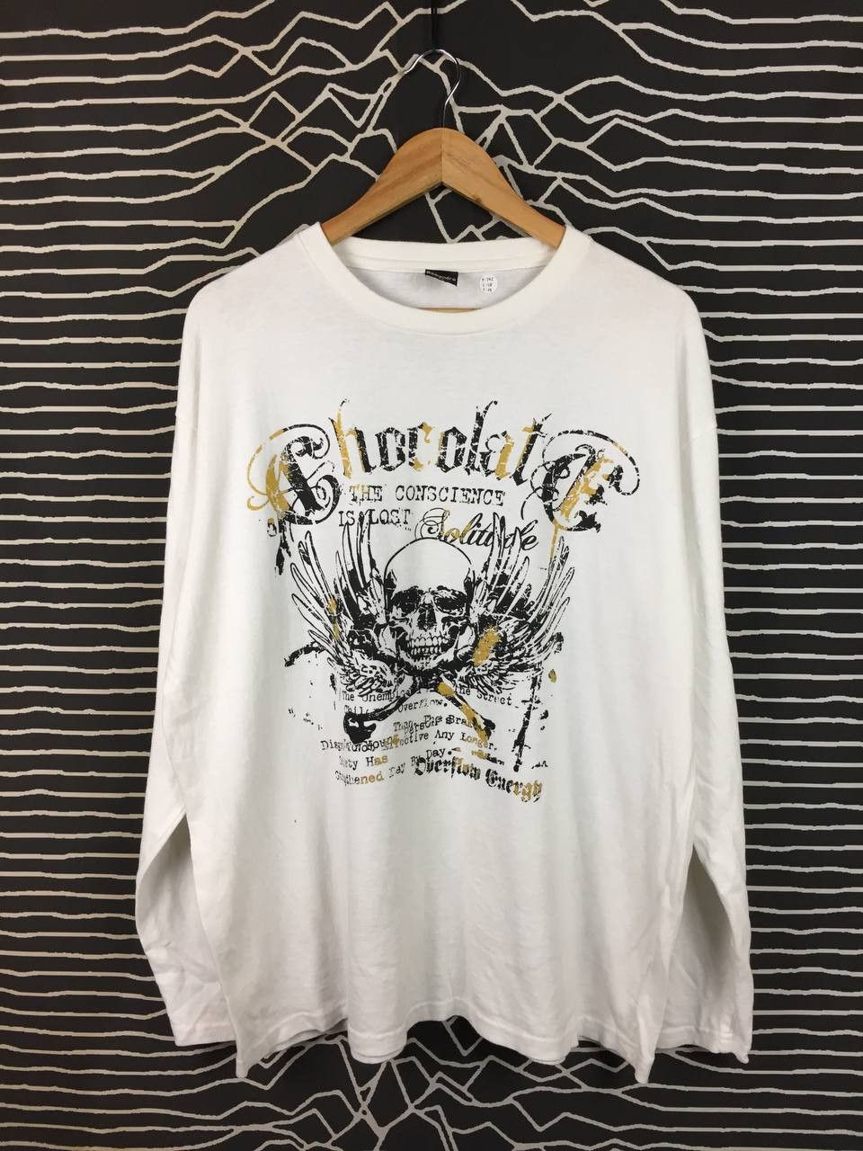 Beaumere Beaumere Skull Graphic Grunge Y2K Goth Long Sleeve Tee Size US XL / EU 56 / 4 - 1 Thumbnail