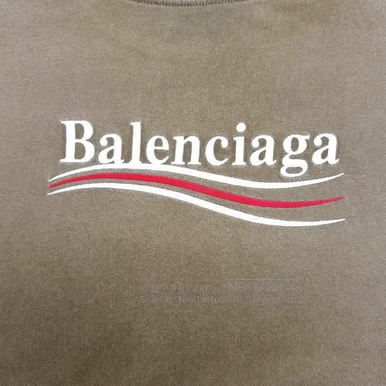 Balenciaga Balenciaga Green/Olive Embroidered Front and Back Wave Coc Size US M / EU 48-50 / 2 - 4 Thumbnail