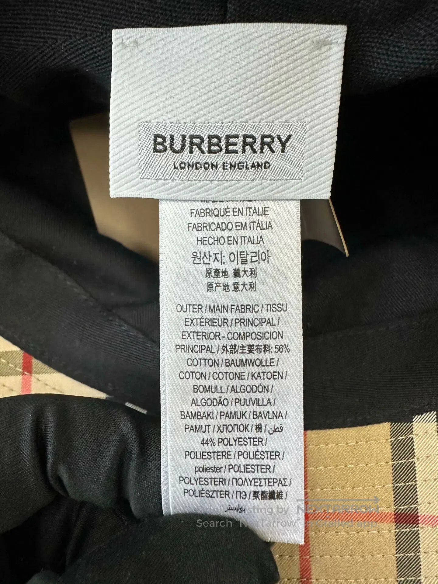 Burberry Burberry size S Classic Khaki Plaid Fisherman's Hat| Size ONE SIZE - 4 Thumbnail