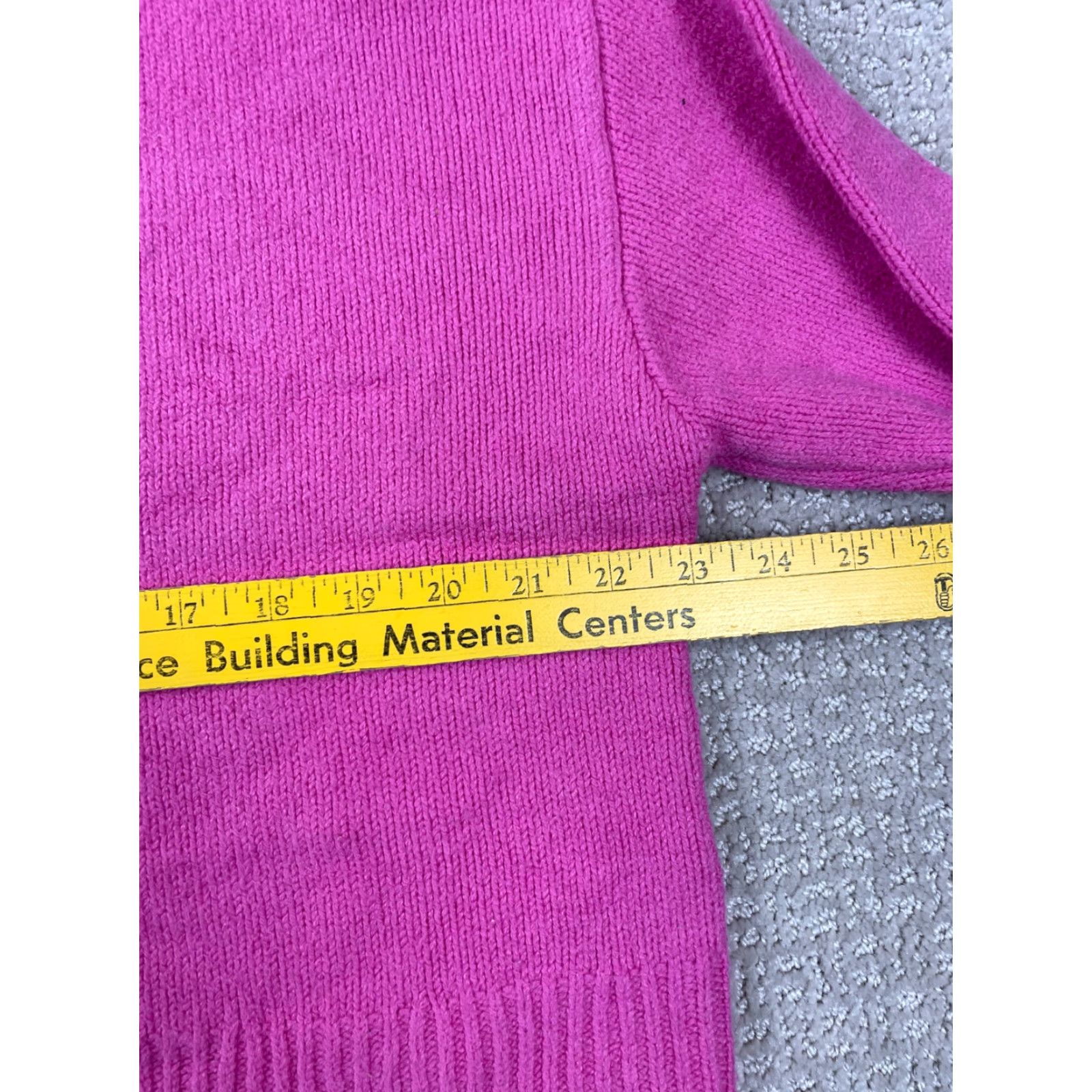 Gap Gap Womens Sweater XS Pink Knit V Neck Cropped Oversized Pullover Size XS / US 0-2 / IT 36-38 - 3 Thumbnail