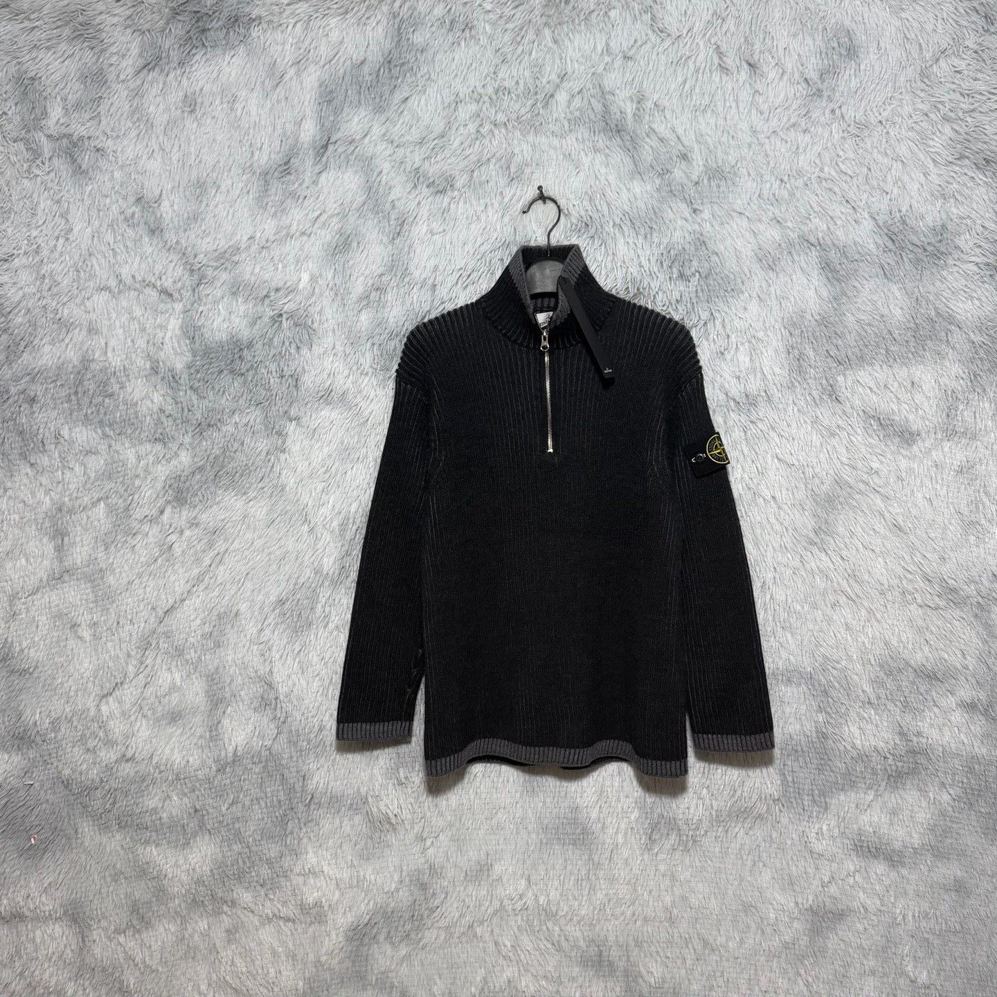 Stone Island Stone Island 24FW Half-Zip High Neck Knit Size US XL / EU 56 / 4 - 1 Thumbnail