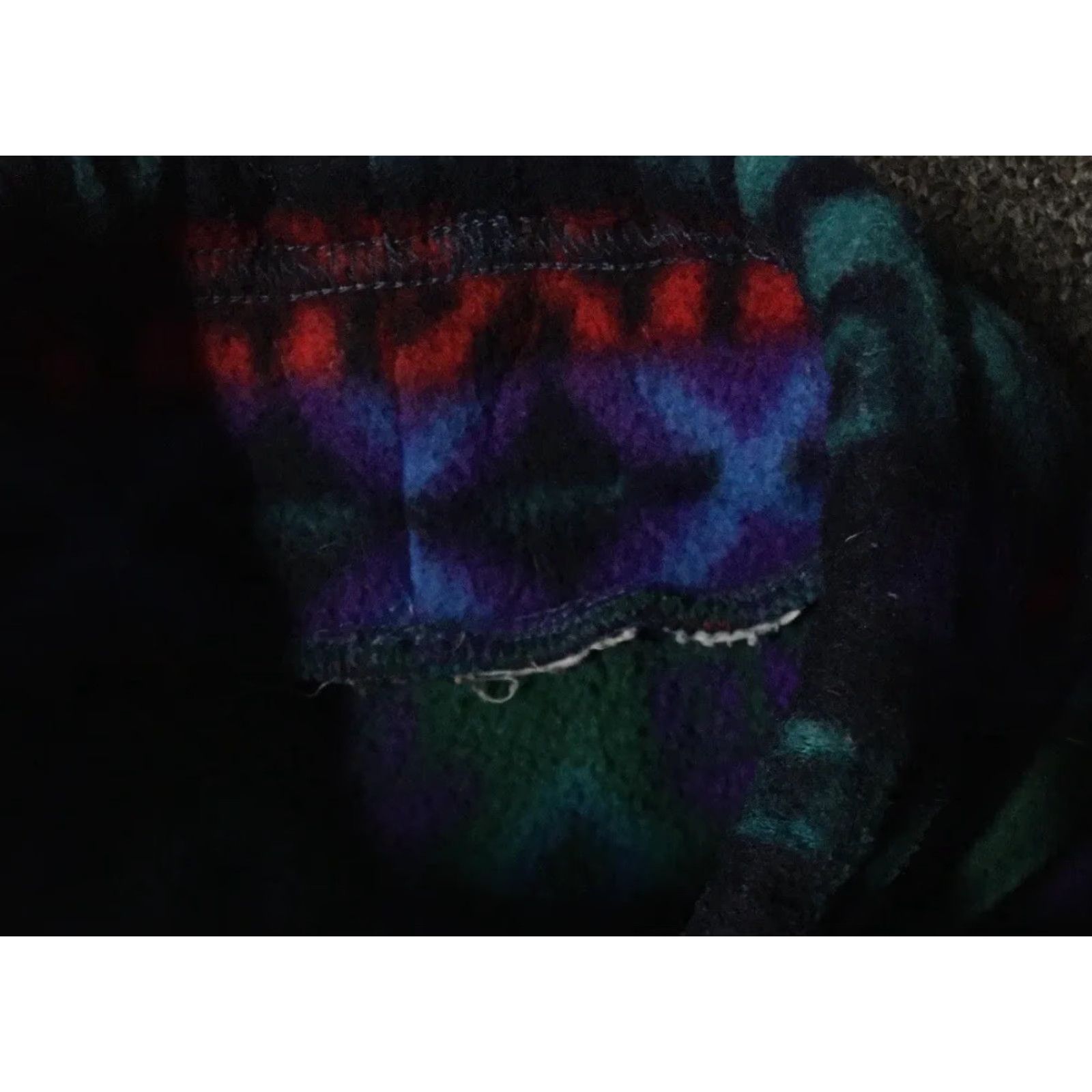 Vintage VINTAGE Aztec Fleece Mockneck Sweatshirt M 90s Blue Pullover Mens Southwestern Surf Skate Grunge USA 80s Tribal Republican? Size US M / EU 48-50 / 2 - 4 Thumbnail