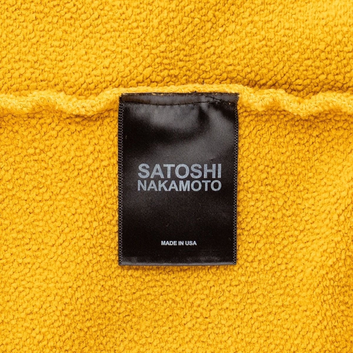Satoshi Nakamoto Moto Logo Hooded Sweatshirt Mustard Black Size US S / EU 44-46 / 1 - 6 Thumbnail