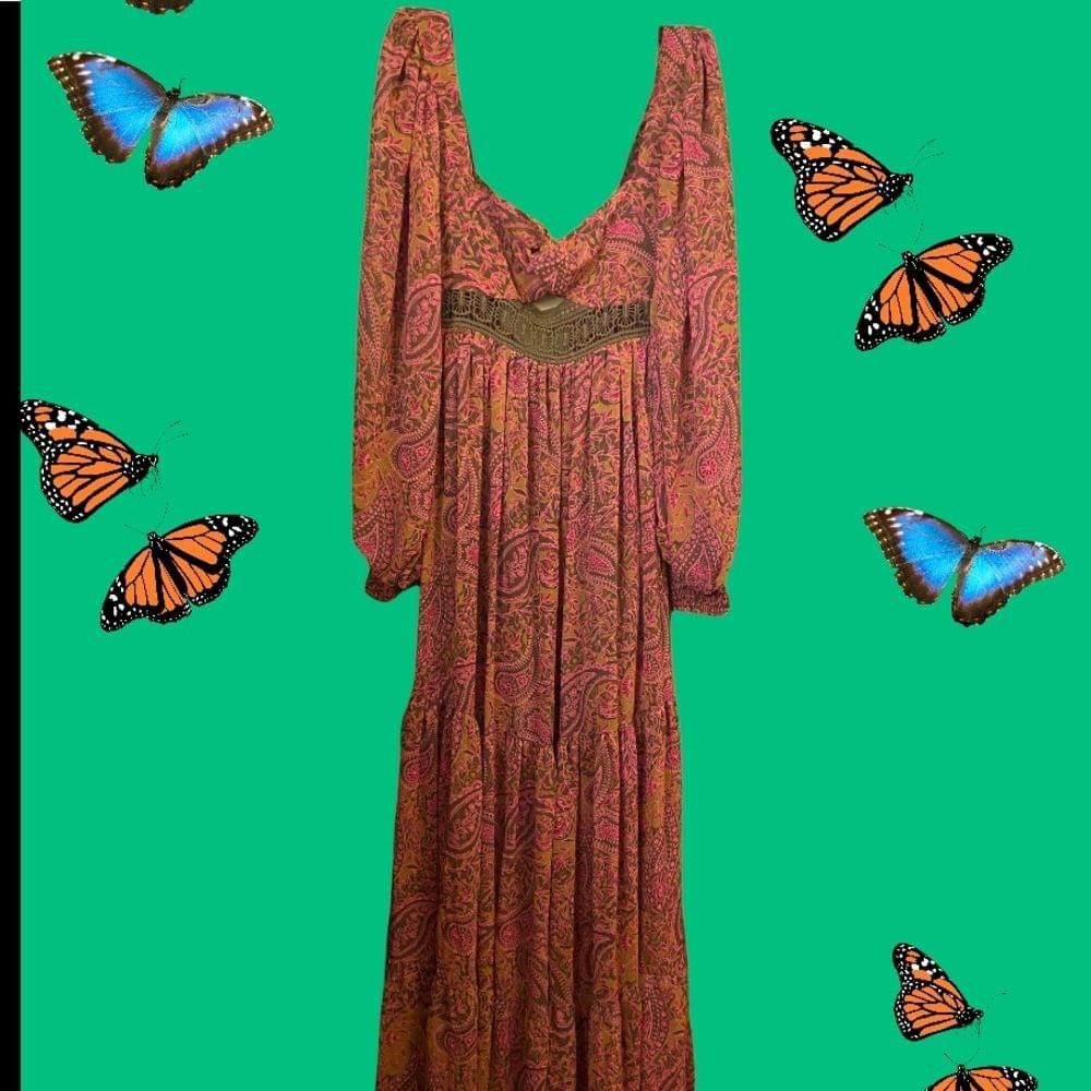 Free People New Free People Folklore Maxi Dress Size XS $288 Size XS / US 0-2 / IT 36-38 - 6 Thumbnail