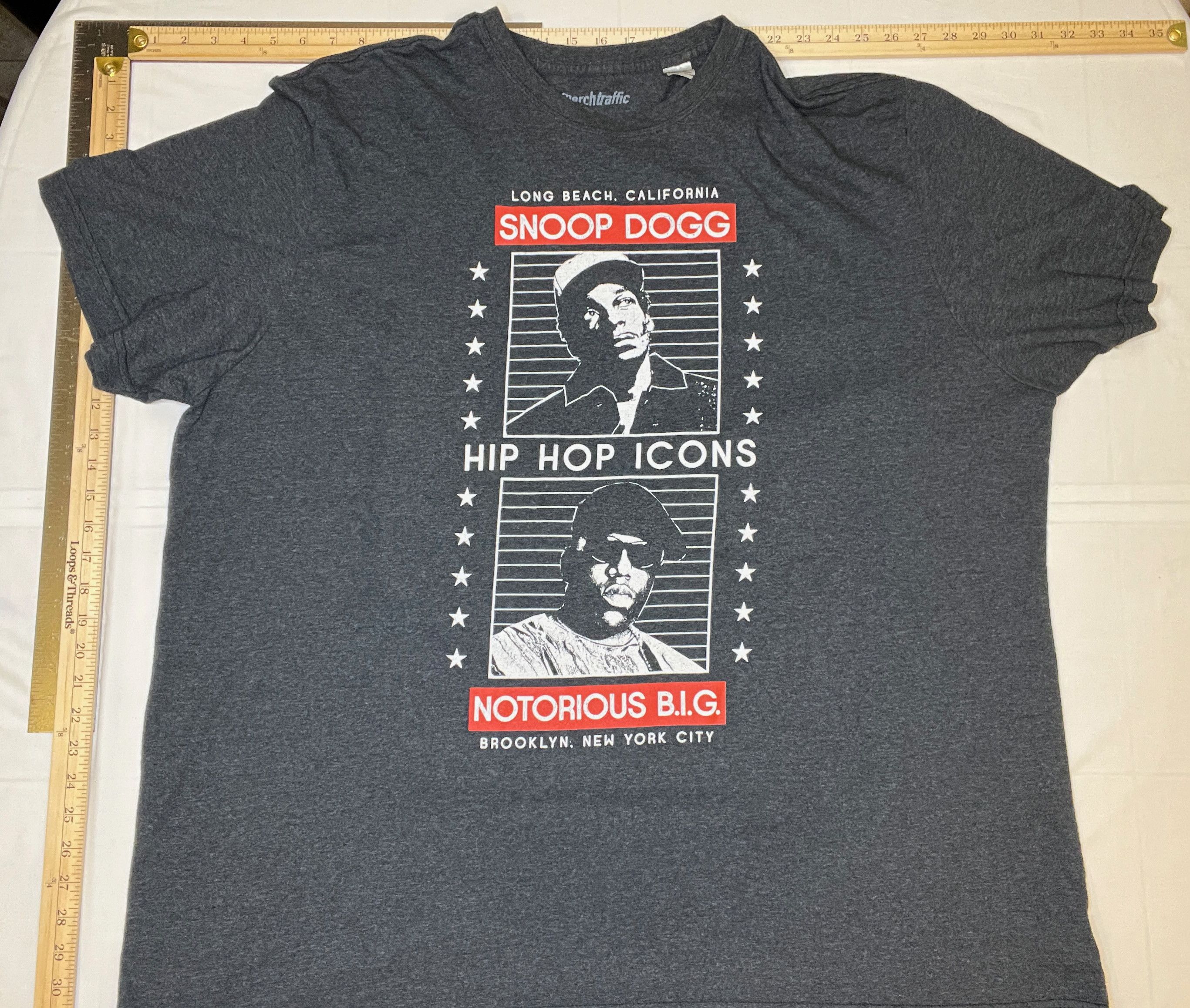 Band Tees Snoop Dogg Notorious BIG Hip Hop Icons 4XL BIG T-Shirt Size US XXL / EU 58 / 5 - 1 Thumbnail