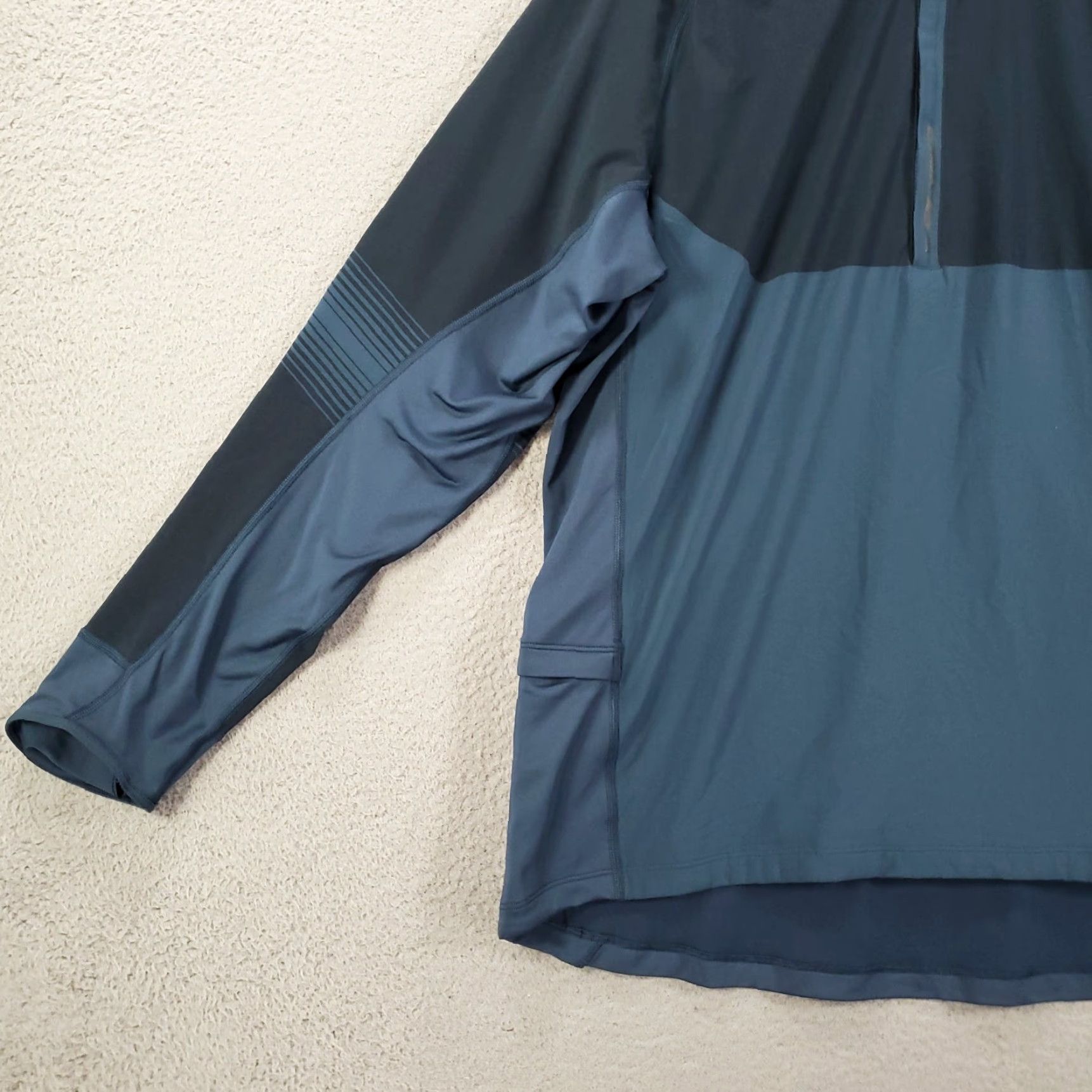 Nike Nike Dri-Fit Running Pullover Mens XL 1/4 Zip Jacket Sweater Zip Pockets Blue Size US XL / EU 56 / 4 - 3 Thumbnail
