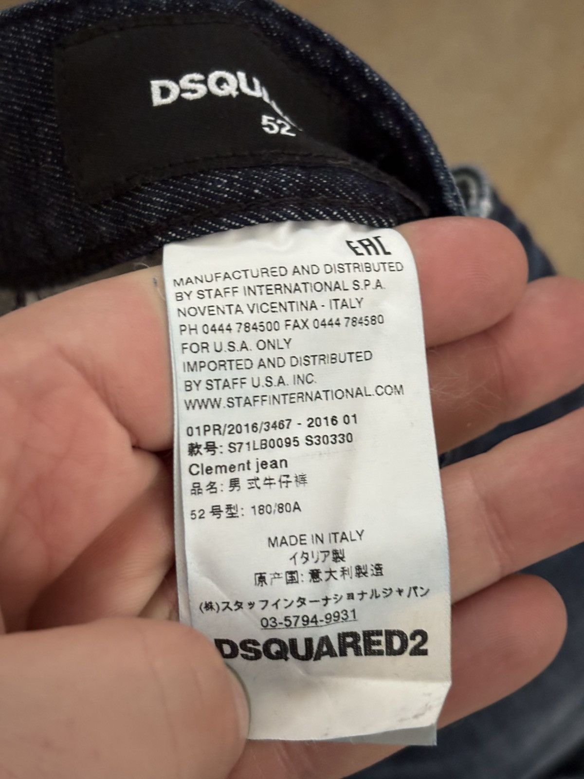 Designer × Dsquared2 DSQUARED2 DISTRESSED CLEMENT JEANS Size US 34 / EU 50 - 5 Thumbnail