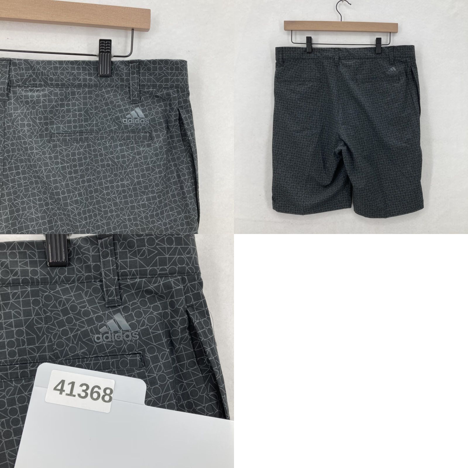 Adidas Adidas Ultimate 365 Golf Shorts Mens 32 Gray Geometric Print Performance Stretch Short Size US 32 / EU 48 - 9 Thumbnail