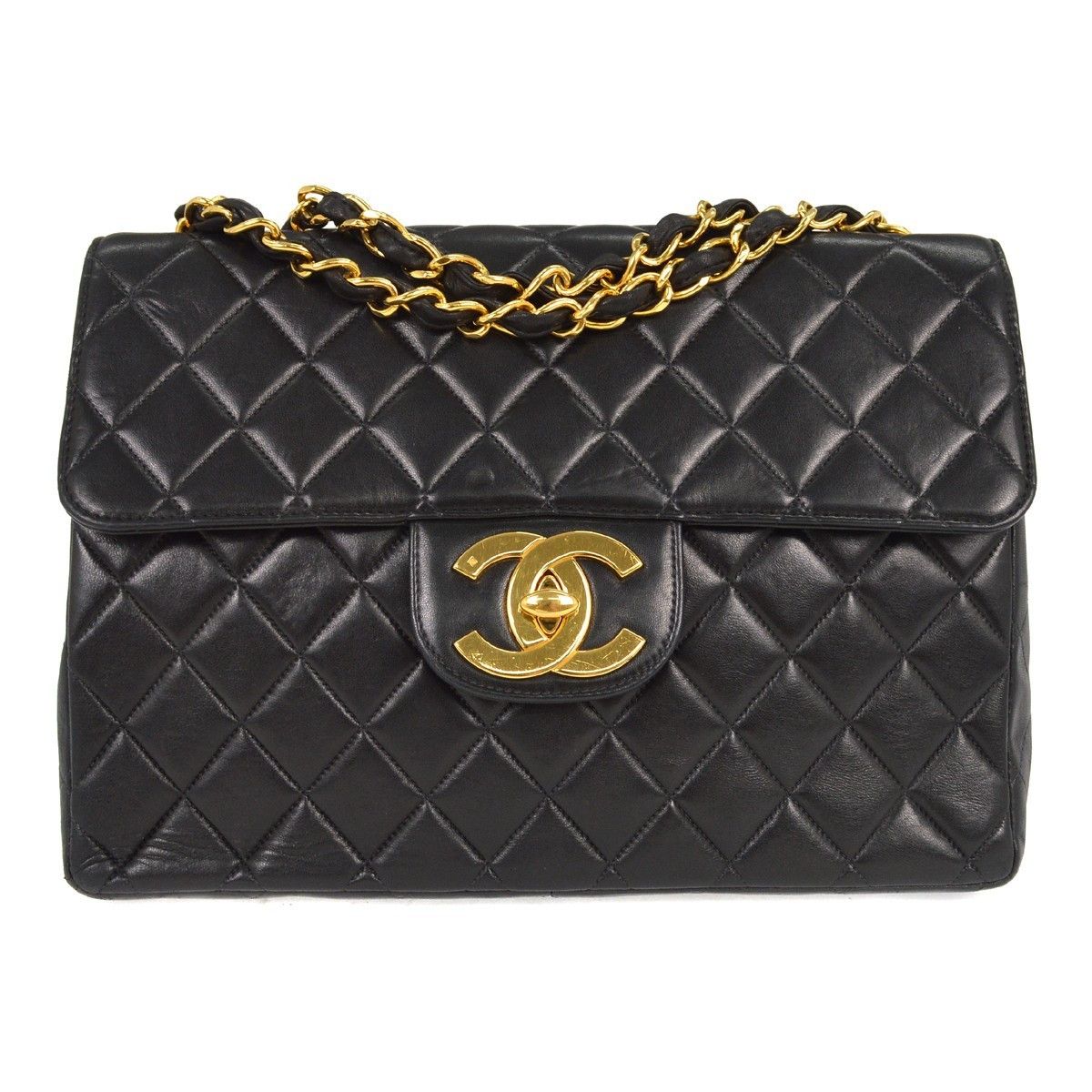 Chanel Chanel Vintage Classic Single Flap Bag Quilted Lambskin Size ONE SIZE - 1 Thumbnail