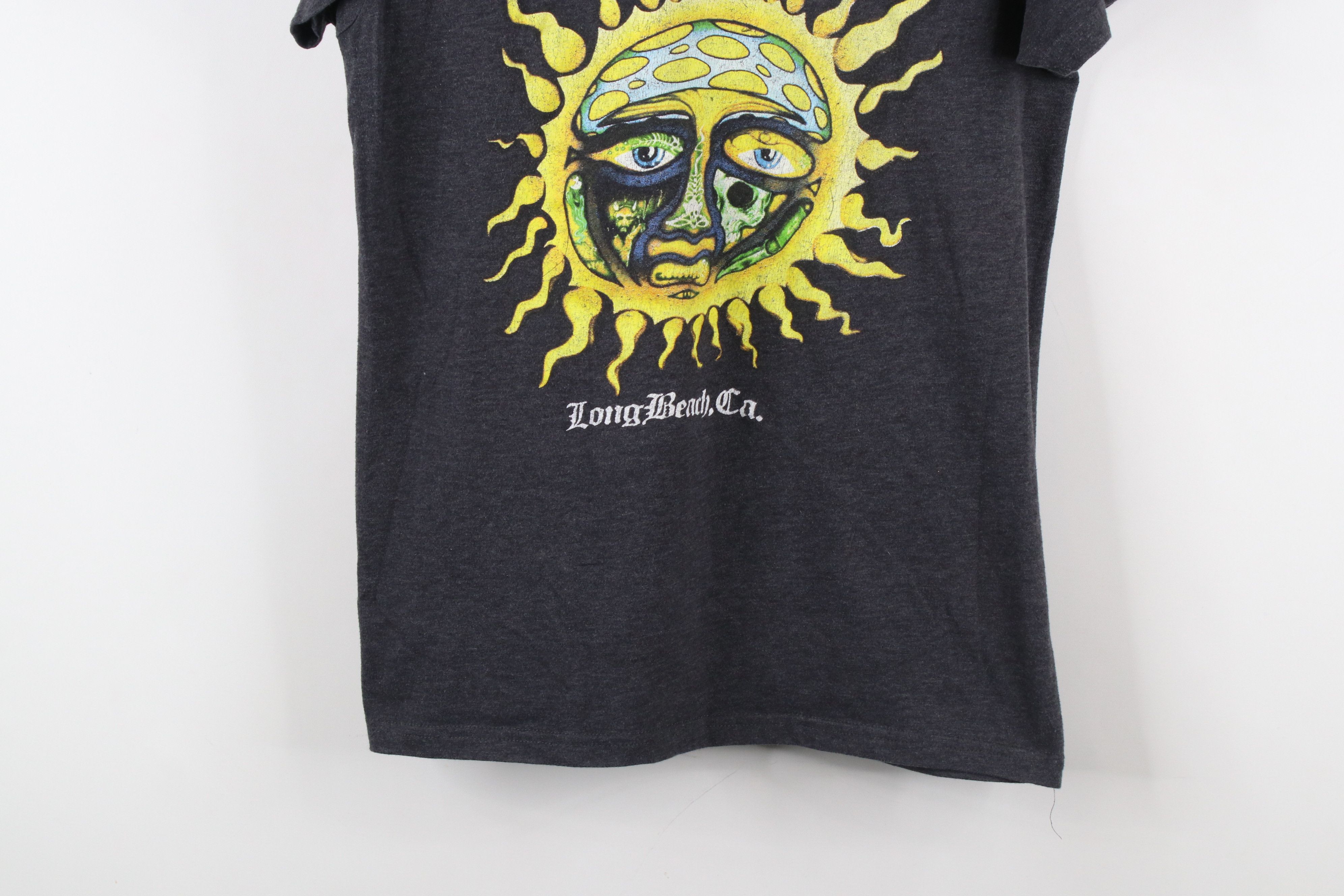 Vintage Retro Y2K Streetwear Spell Out Sun Sublime Band T-Shirt Gray Size L / US 10 / IT 46 - 3 Thumbnail