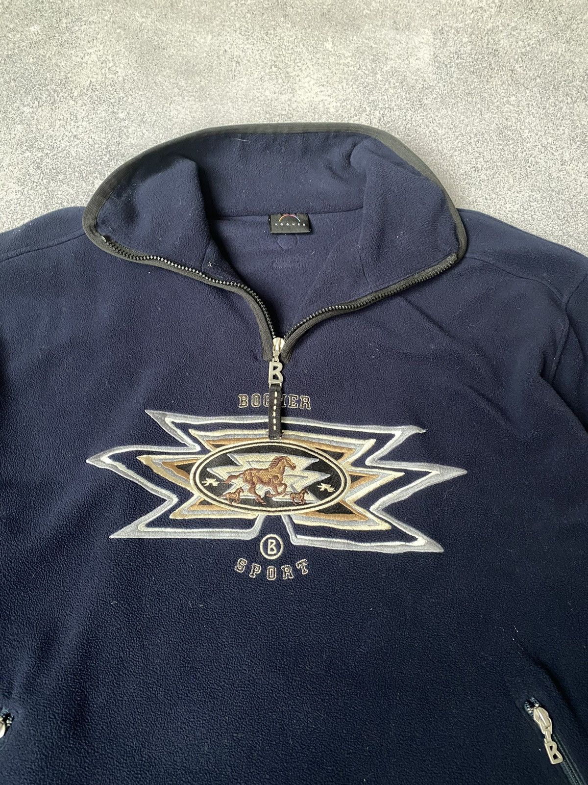 Bogner × Vintage Vintage VINTAGE BOGNER POLAR FLEECE 1/4 ZIP LARGE Size US L / EU 52-54 / 3 - 8 Thumbnail
