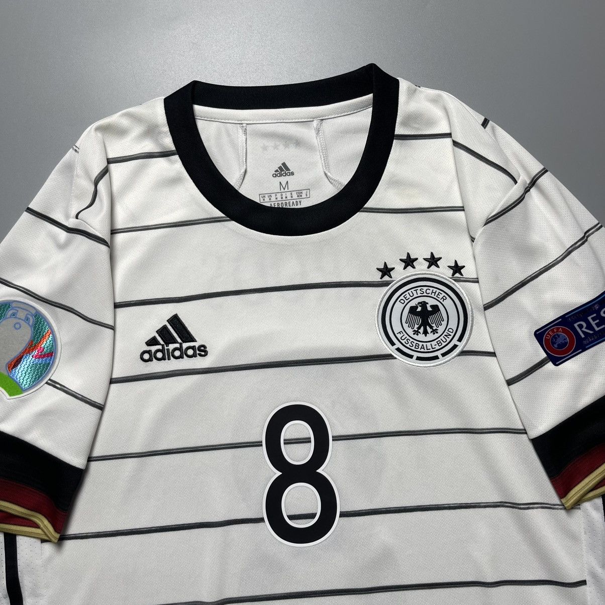 Adidas GERMANY ADIDAS 2020 EURO FOOTBALL HOME JERSEY #8 KROOS Size US M / EU 48-50 / 2 - 4 Thumbnail