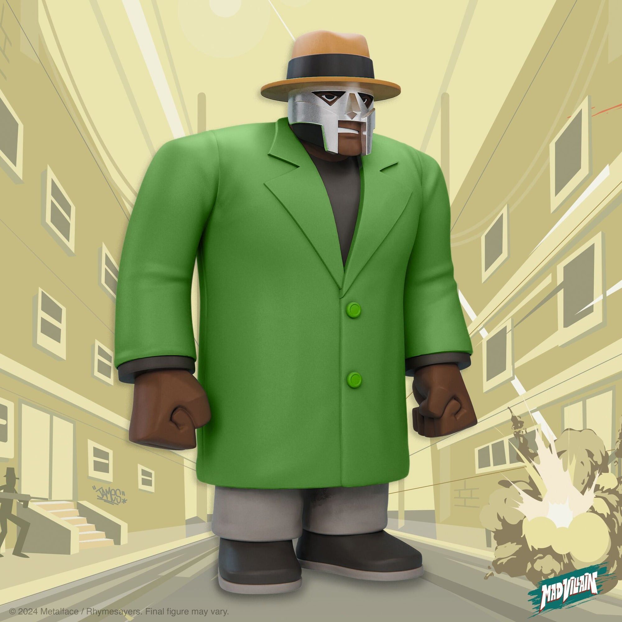 MF Doom MF DOOM SuperSize Vinyl Figure - Madvillain x Super7 Size ONE SIZE - 4 Thumbnail
