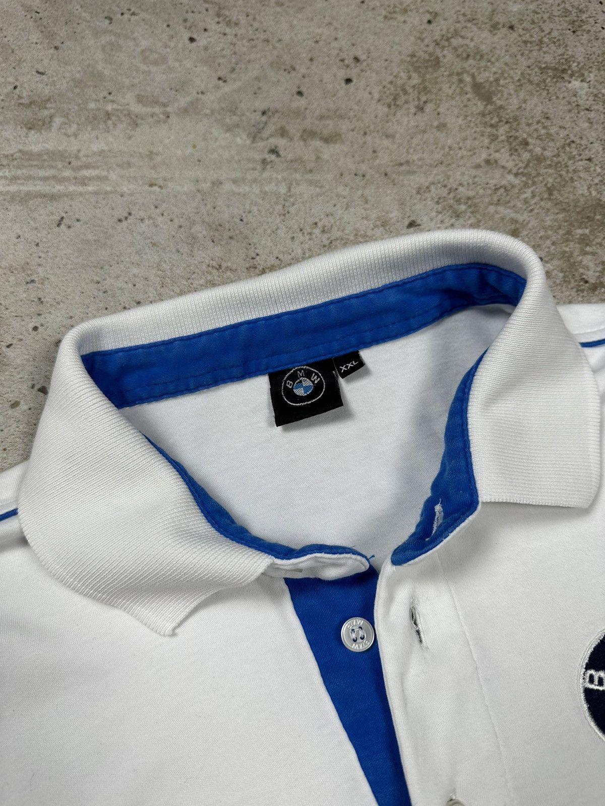 BMW Vintage Y2K BMW Racing Polo Tee Multi Logo Rare T Shirt Size US M / EU 48-50 / 2 - 6 Thumbnail
