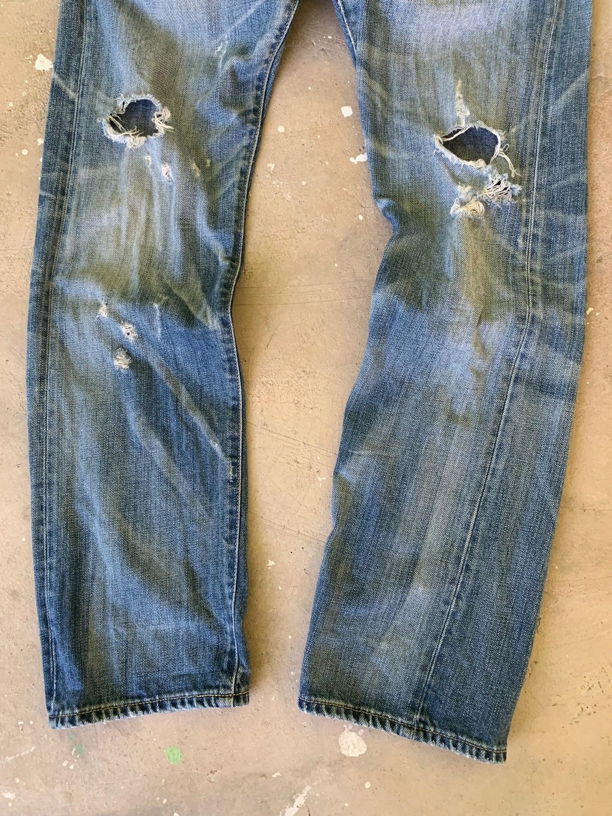 BEAUTY&YOUTH Beauty & Youth United Arrows Distressed Cinch Denim Size US 30 / EU 46 - 3 Thumbnail