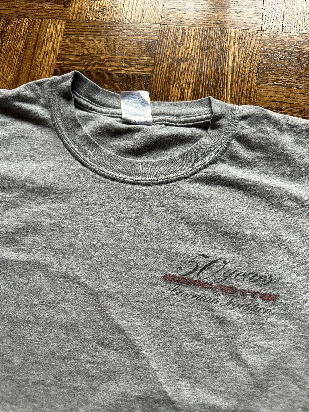 Vintage Vintage Y2K Corvette 50 Year Anniversary Graphic Tee Size US XL / EU 56 / 4 - 5 Thumbnail