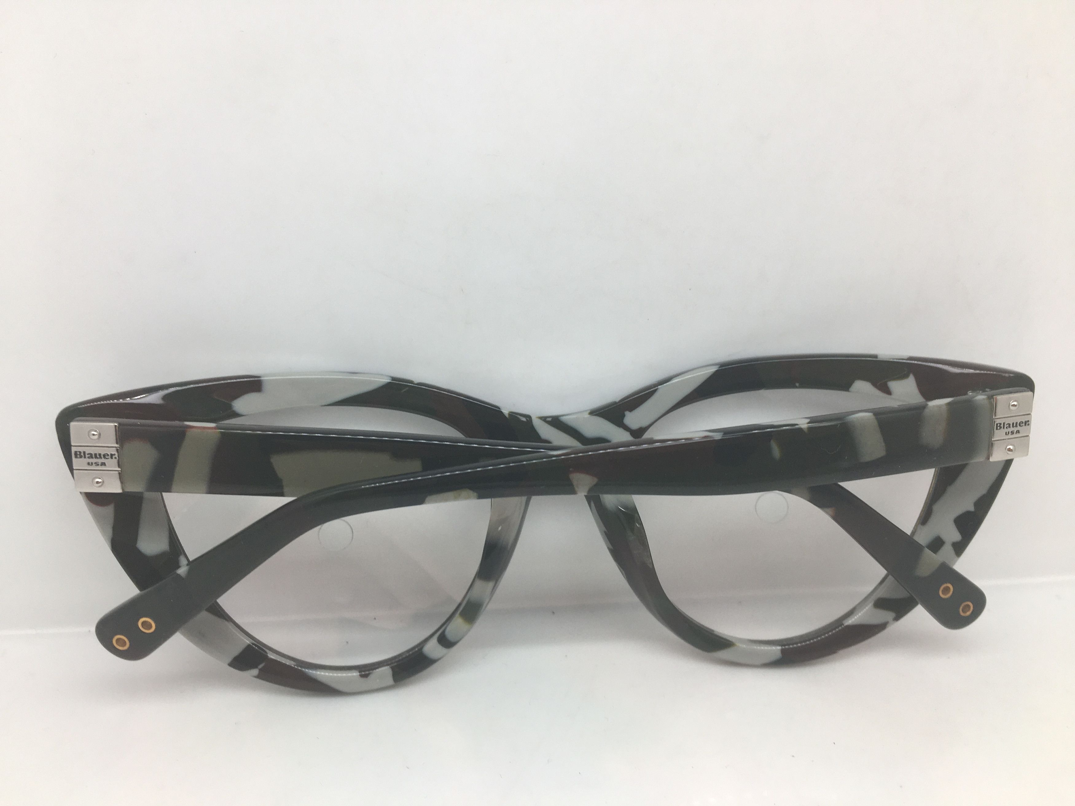 Other Blauer Gray Army Cateye Eyeglasses Frame Size ONE SIZE - 7 Thumbnail