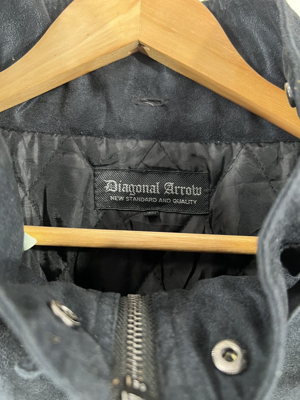 If Six Was Nine × Japanese Brand × Le Grande Bleu (L.G.B.) Diagonal Arrow Mohair Jacket Inspired by LGB Size US XXL / EU 58 / 5 - 6 Thumbnail