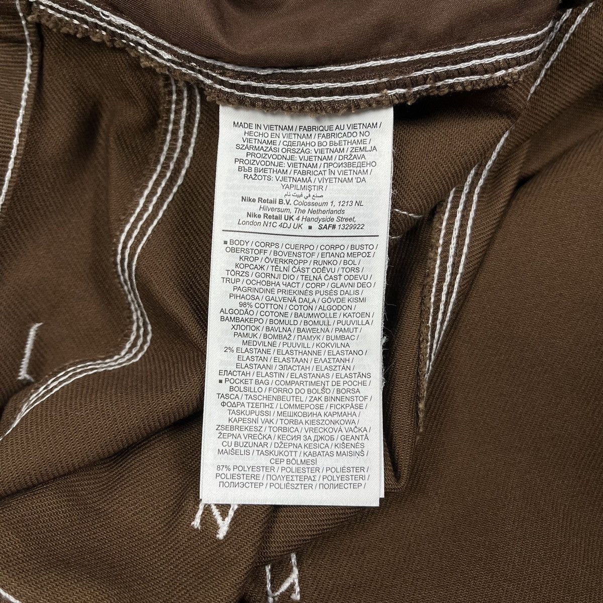 NWT Nike carpenter cargo brown pants