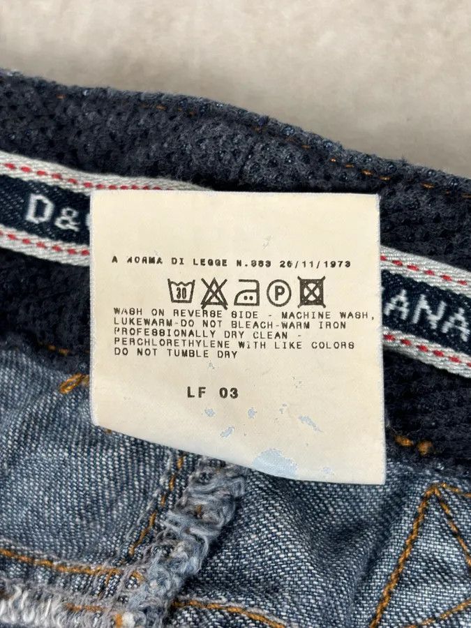 Dolce & Gabbana AW2004 Dolce & Gabbana Navy Denim Cargo Jeans Size US 34 / EU 50 - 13 Thumbnail