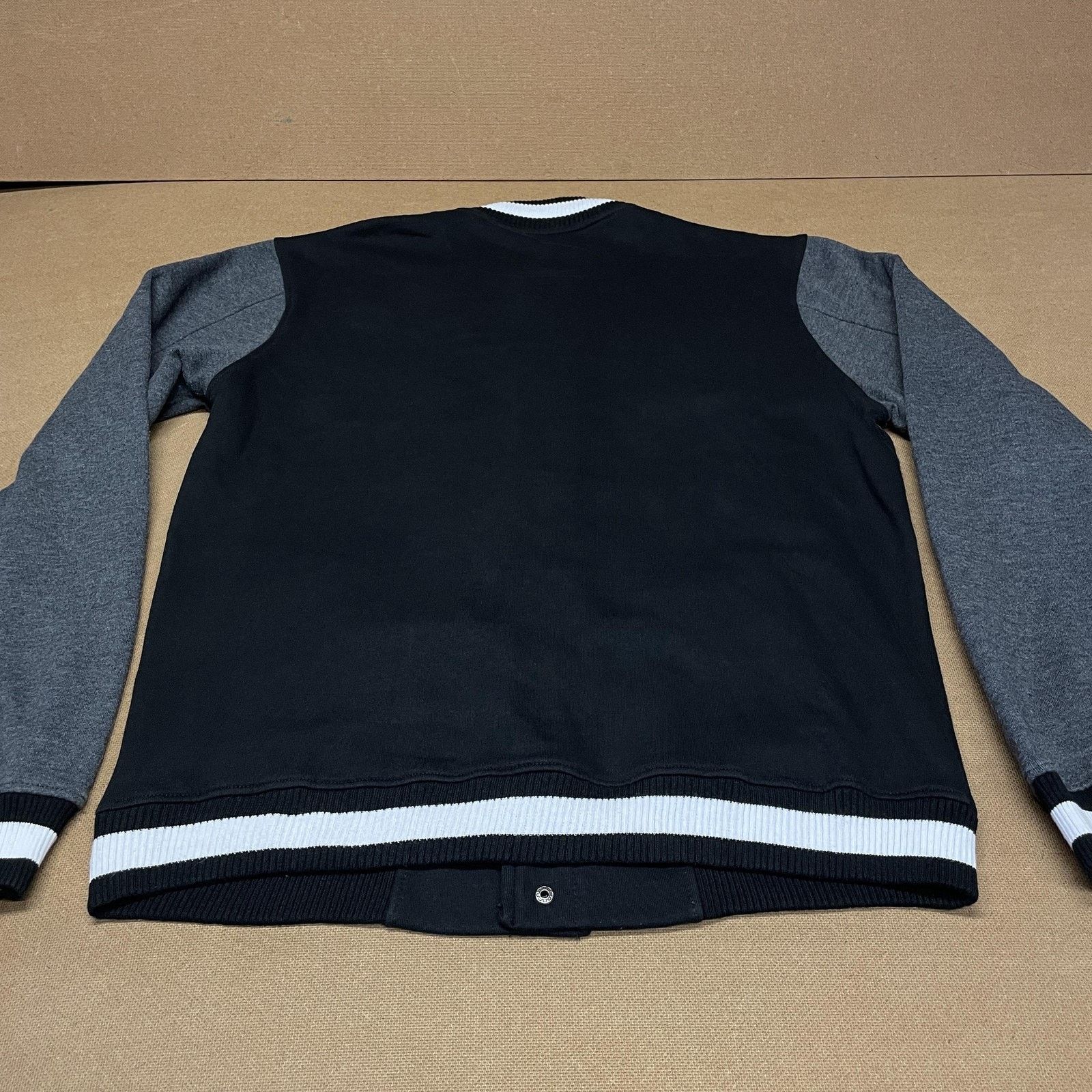 Southpole Southpole Jacket Mens XL Black Gray Varsity Letterman Snap Size US XL / EU 56 / 4 - 10 Thumbnail