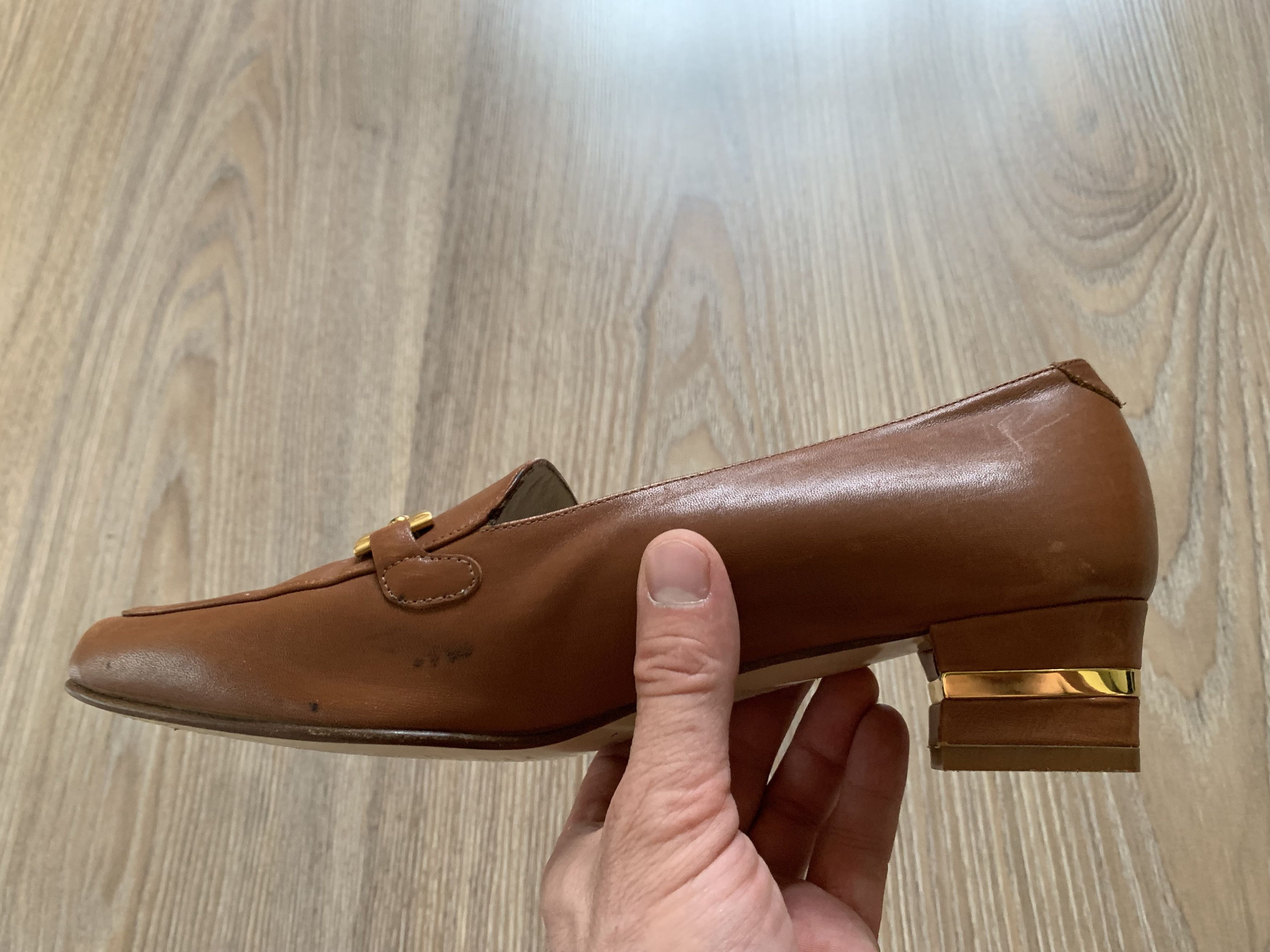 Bally × Vintage Vintage Bally Brown Block Heel Pumps Size US 9 / IT 39 - 5 Thumbnail