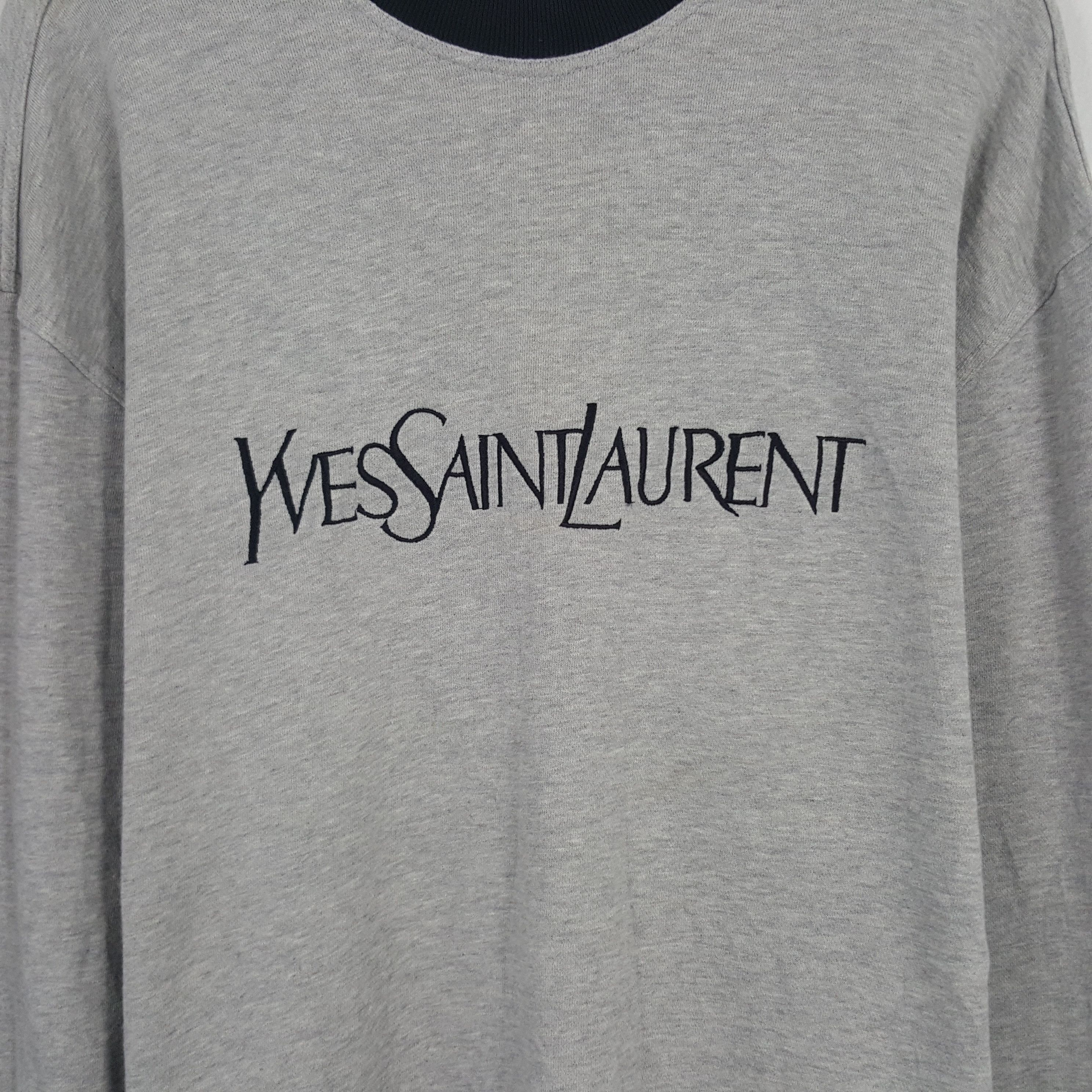 Vintage × Yves Saint Laurent Vintage Yves Saint Laurent Spell Out Logo Tshirt Size US XL / EU 56 / 4 - 2 Thumbnail