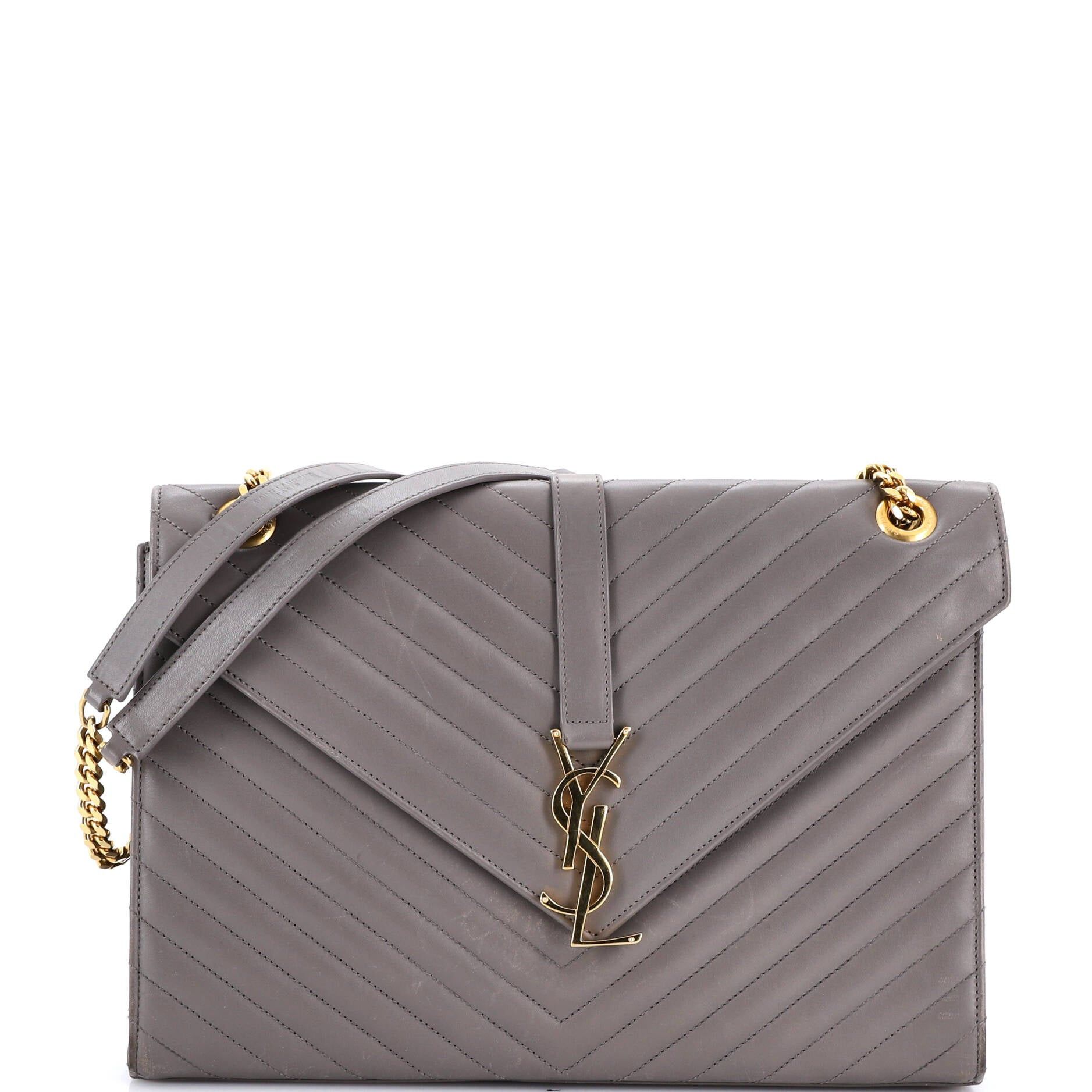 Saint Laurent Paris Classic Monogram Envelope Satchel Size ONE SIZE - 1 Thumbnail