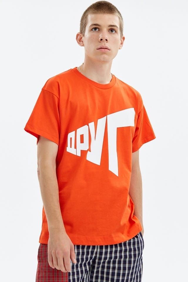 Gosha Rubchinskiy Gosha Rubchinskiy DRUG t-shirt (red) Size US M / EU 48-50 / 2 - 2 Thumbnail