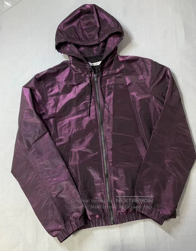 Givenchy Givenchy Purple Metallic Reflective Hooded Windbreaker Size US S / EU 44-46 / 1 - 2 Thumbnail