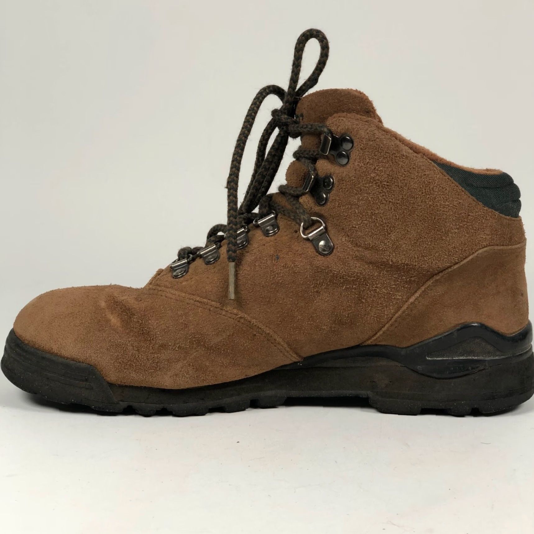 Vintage Hi Tec Alpine Mens Boot Ankle Leather Brown Suede Boots Lace Up Round Toe 10 Outdoor Hiking Classic Boots Men Size US 10 / EU 43 - 5 Thumbnail